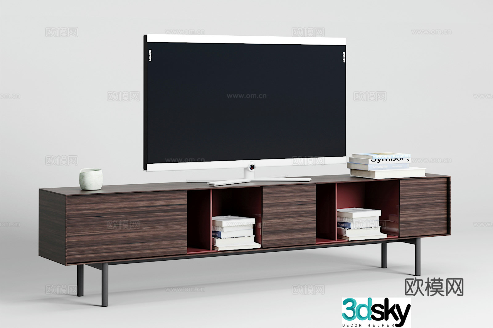 Modern TV cabinet combination 3D model