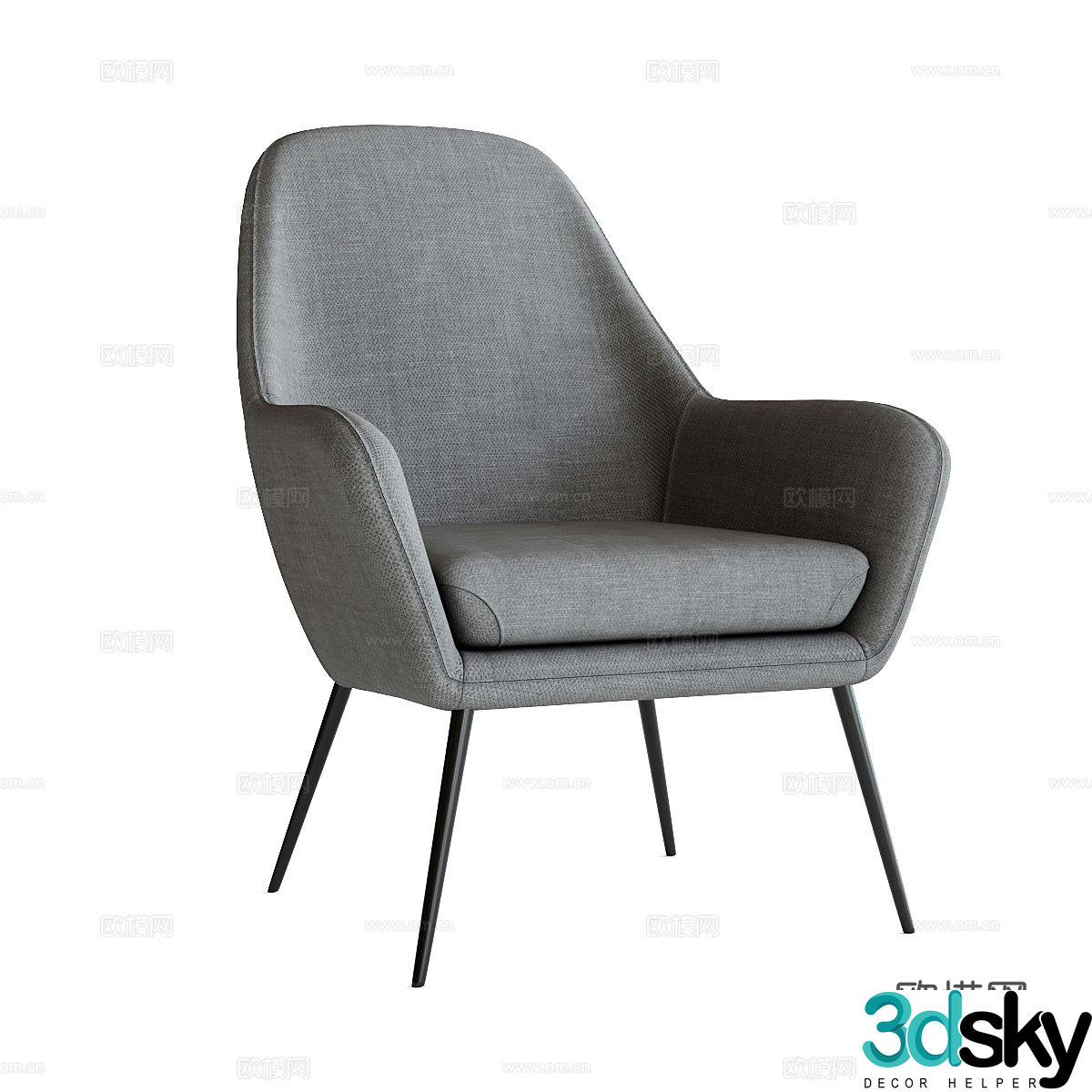 Armchair VALERIA3d model