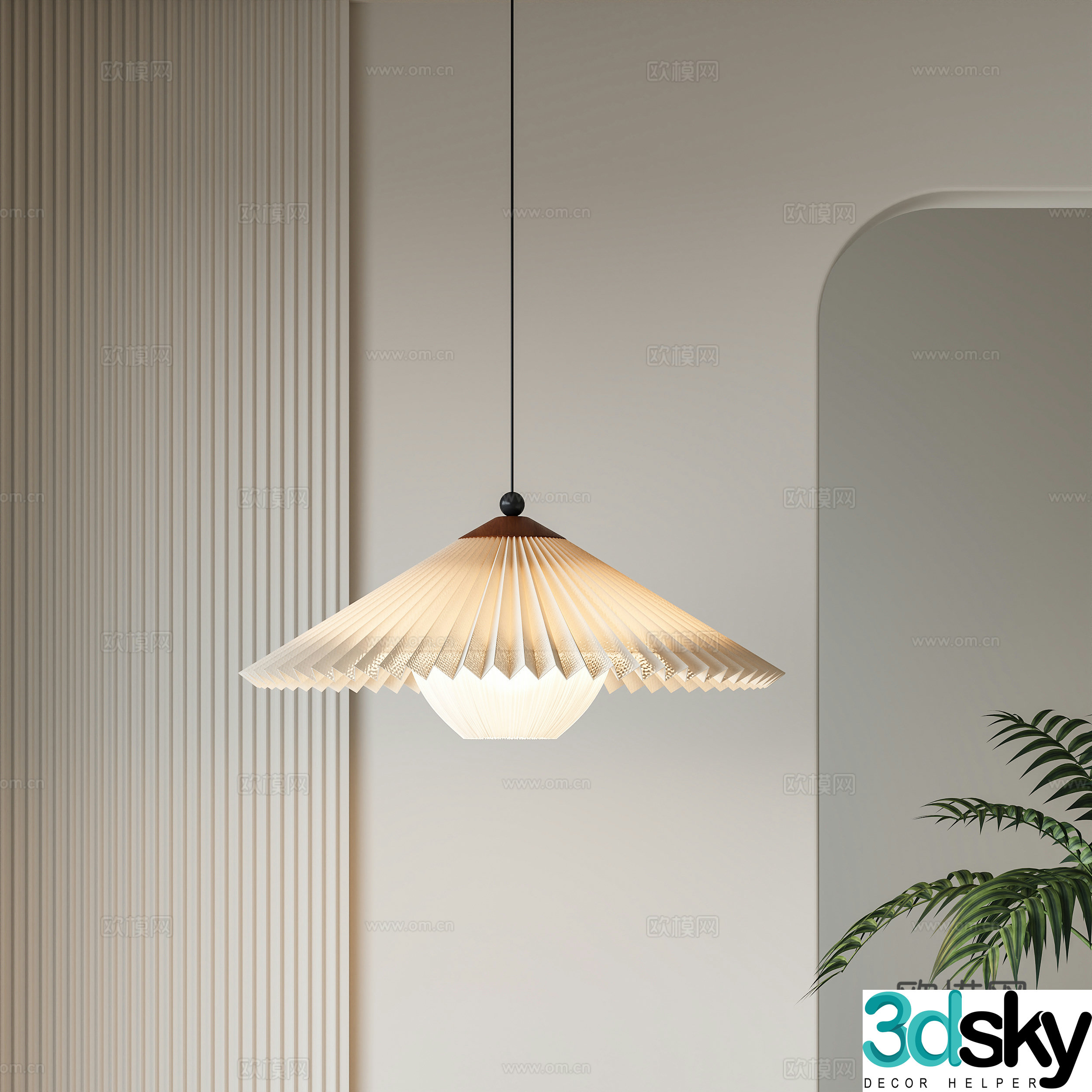 Middle-aged chandeliers paper chandeliers restaurant chandeliers bar chandeliers art chandeliers decorative chandeliers 3D model