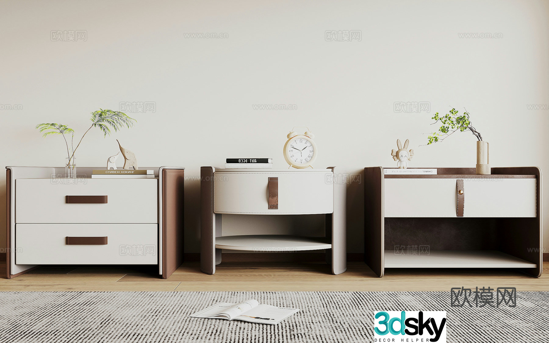 Modern night table 3d model