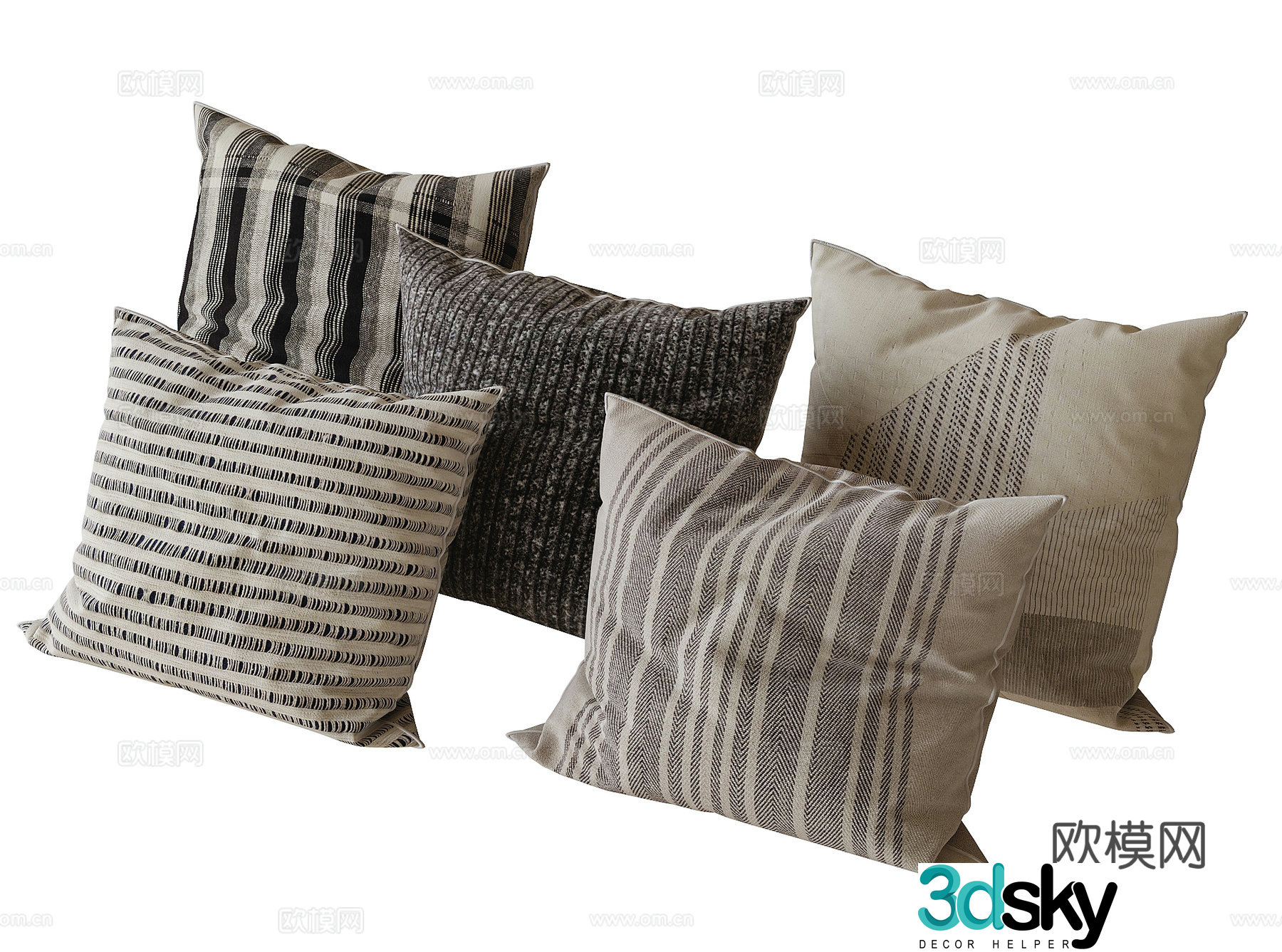 Modern pillow sofa pillow 3d model