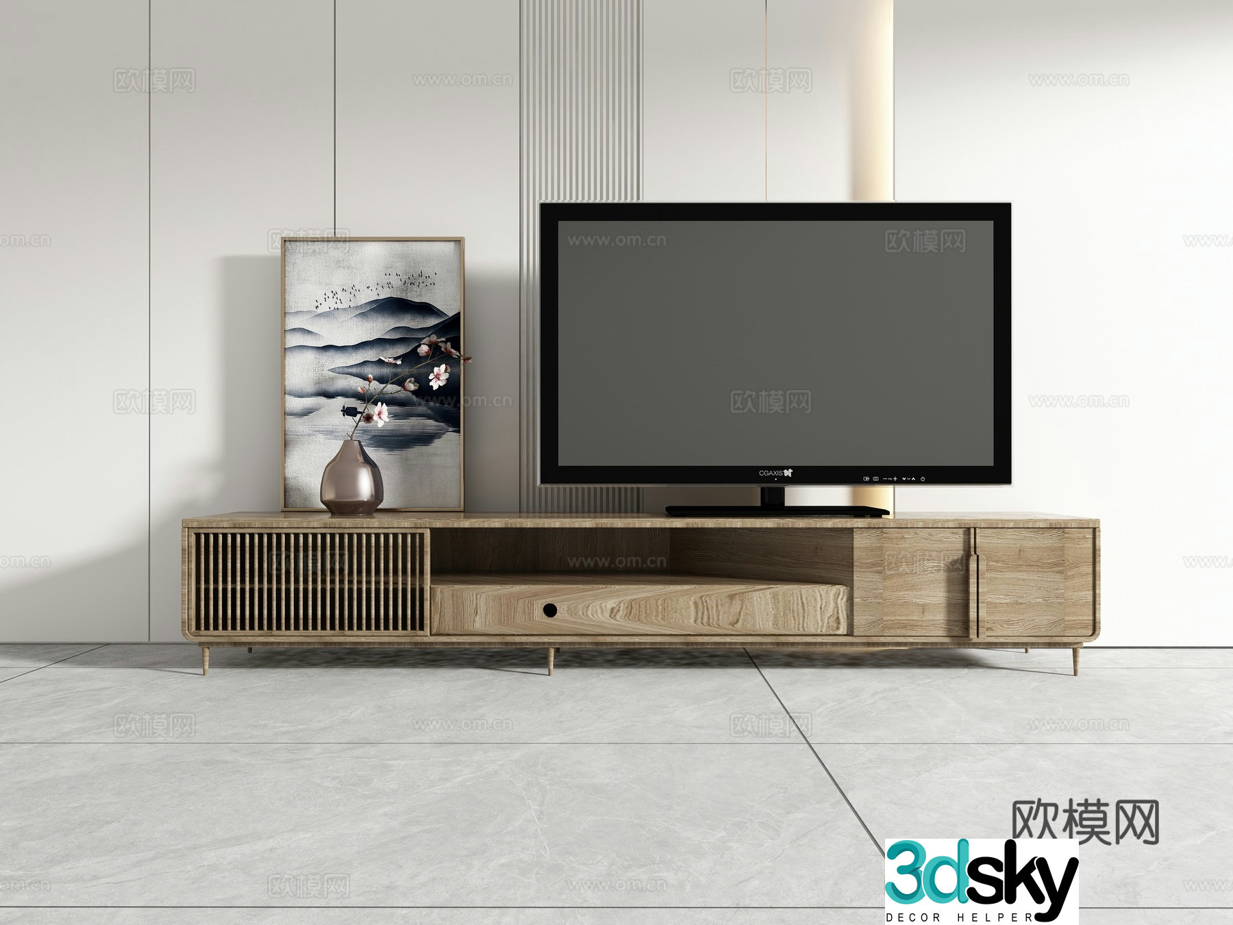 Chinese TV cabinet 3D model