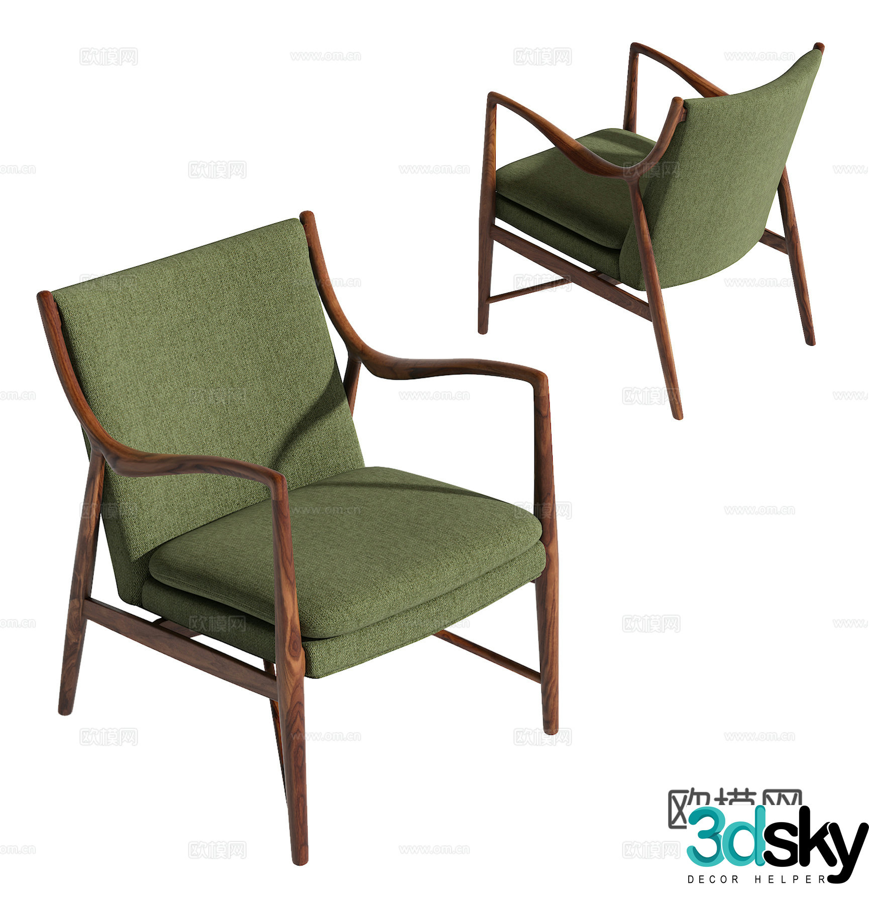 Modern leisure chair 3d model