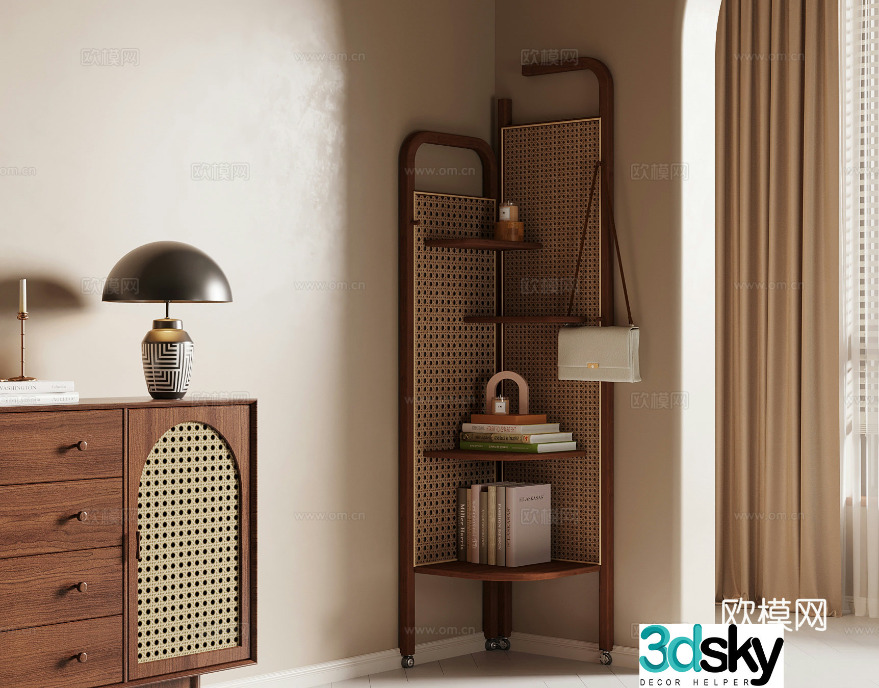 013 corner cabinet French corner cabinet porch cabinet 3d model