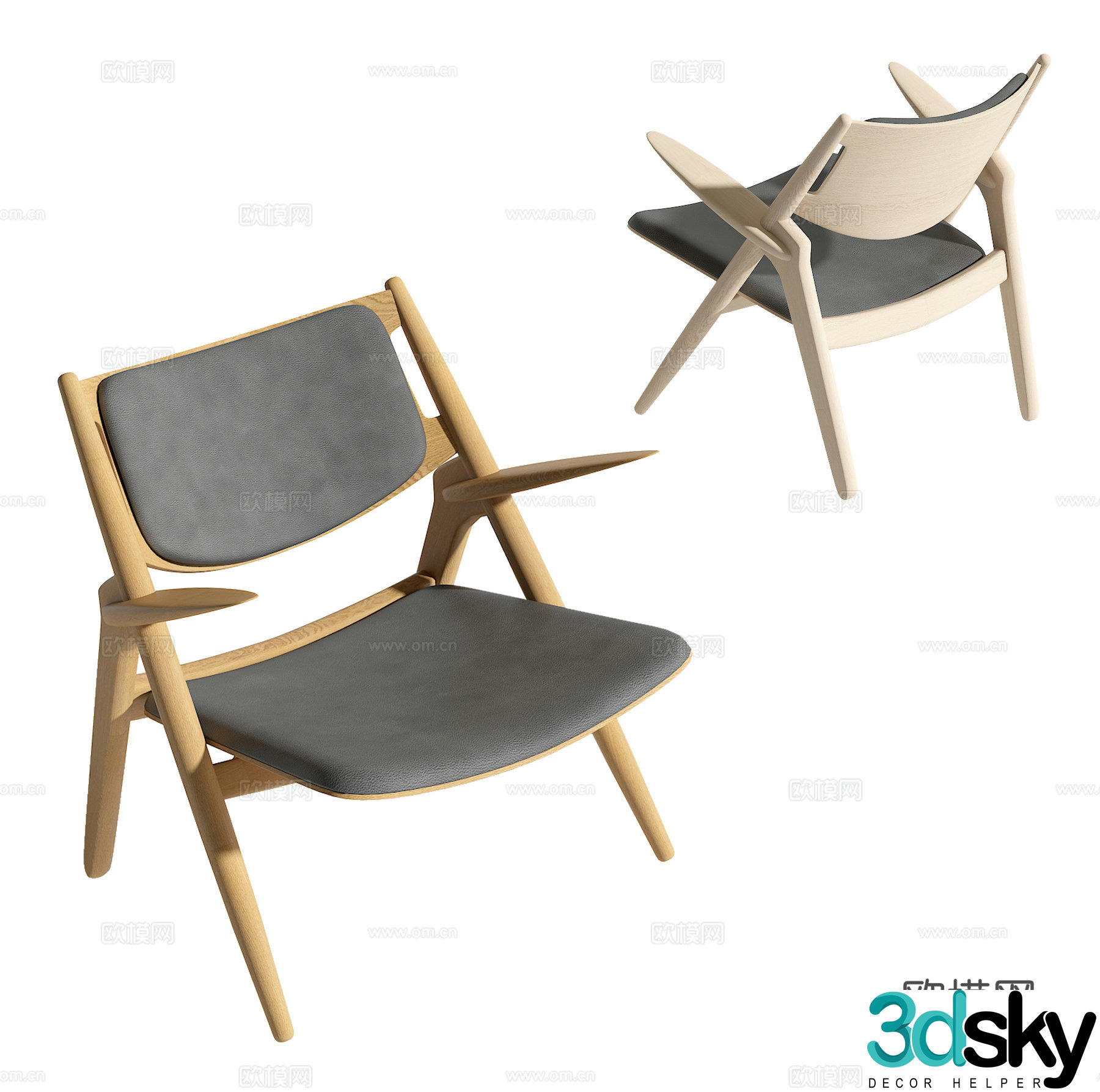 Modern leisure chair 3d model