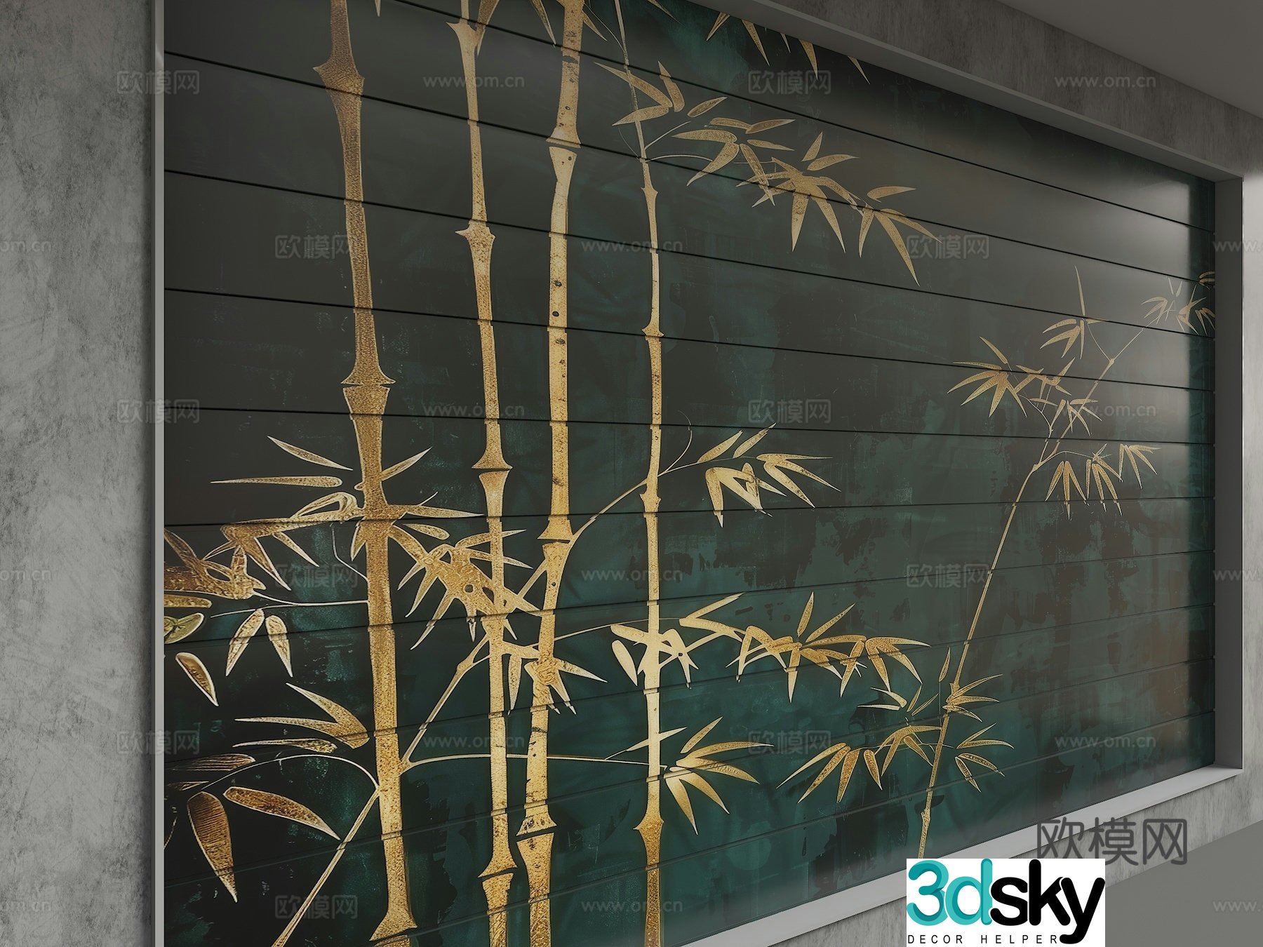 Modern background wall 3d model