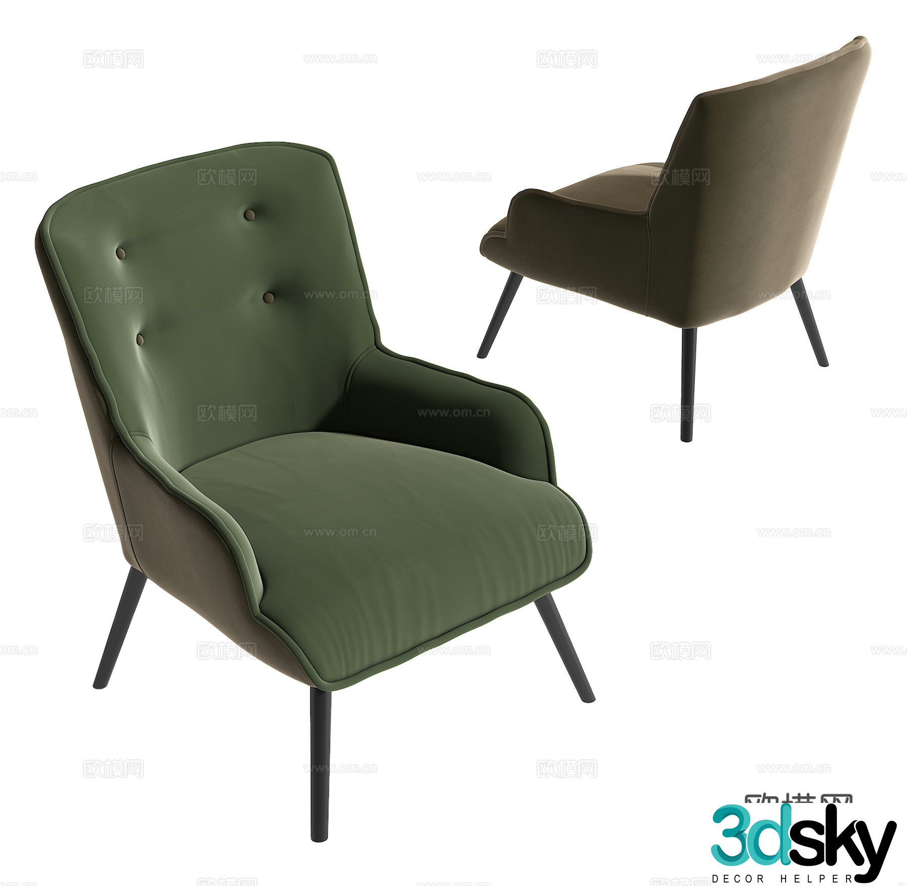 Modern leisure chair 3d model