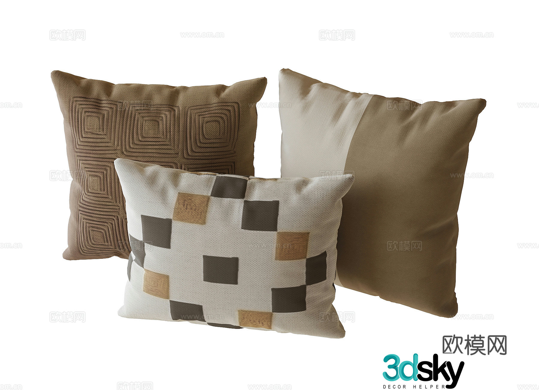 Modern pillow sofa pillow 3d model