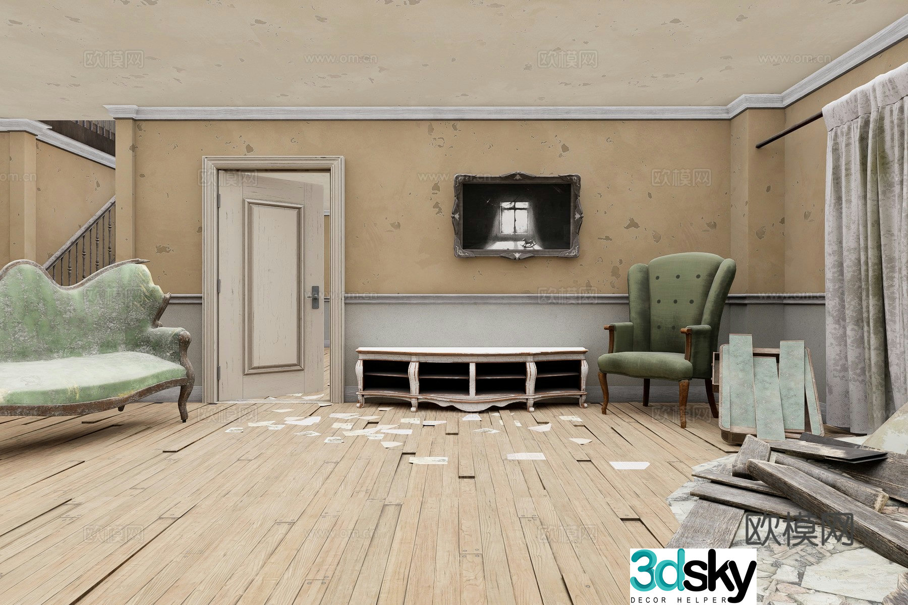 Abandoned house 3d model
