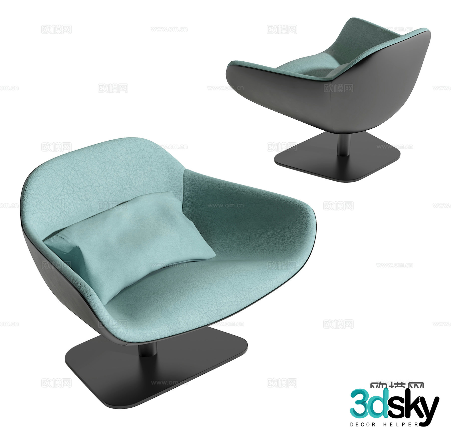 Modern leisure chair 3d model