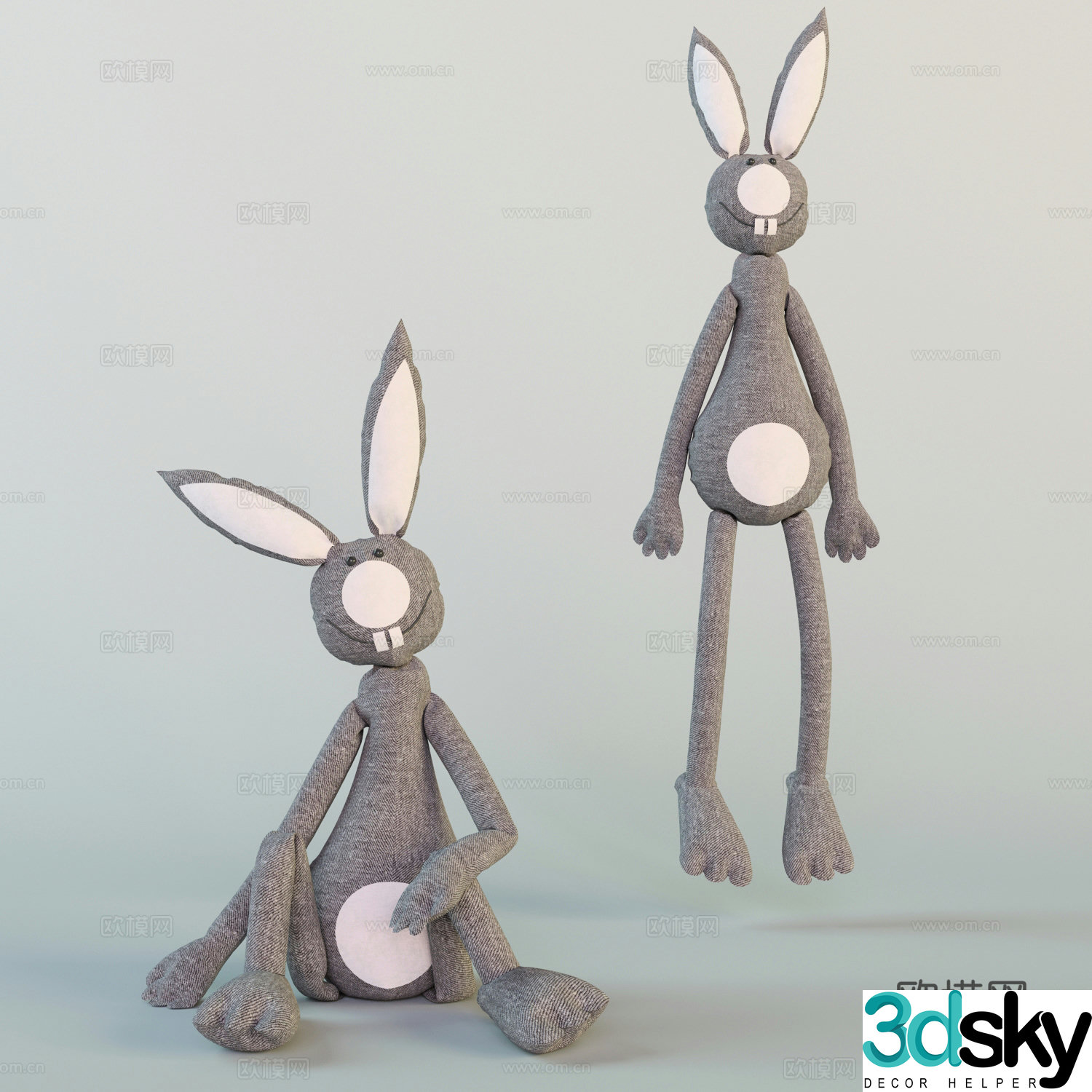 Toys Rabbit Toys Plush Toys 3D Model