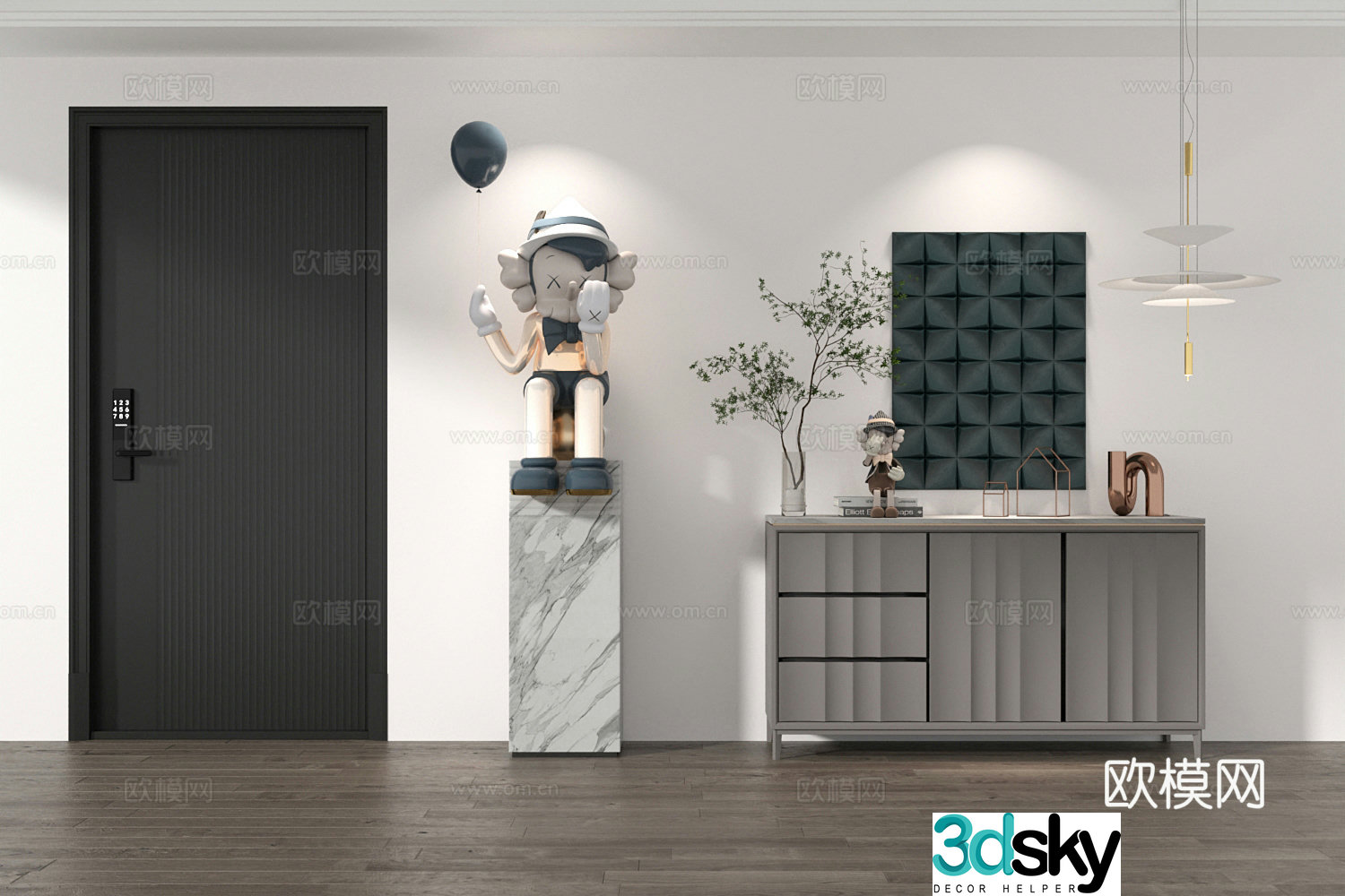 Modern Door Door Kitchen Door Bedroom Door Collection 3D Model