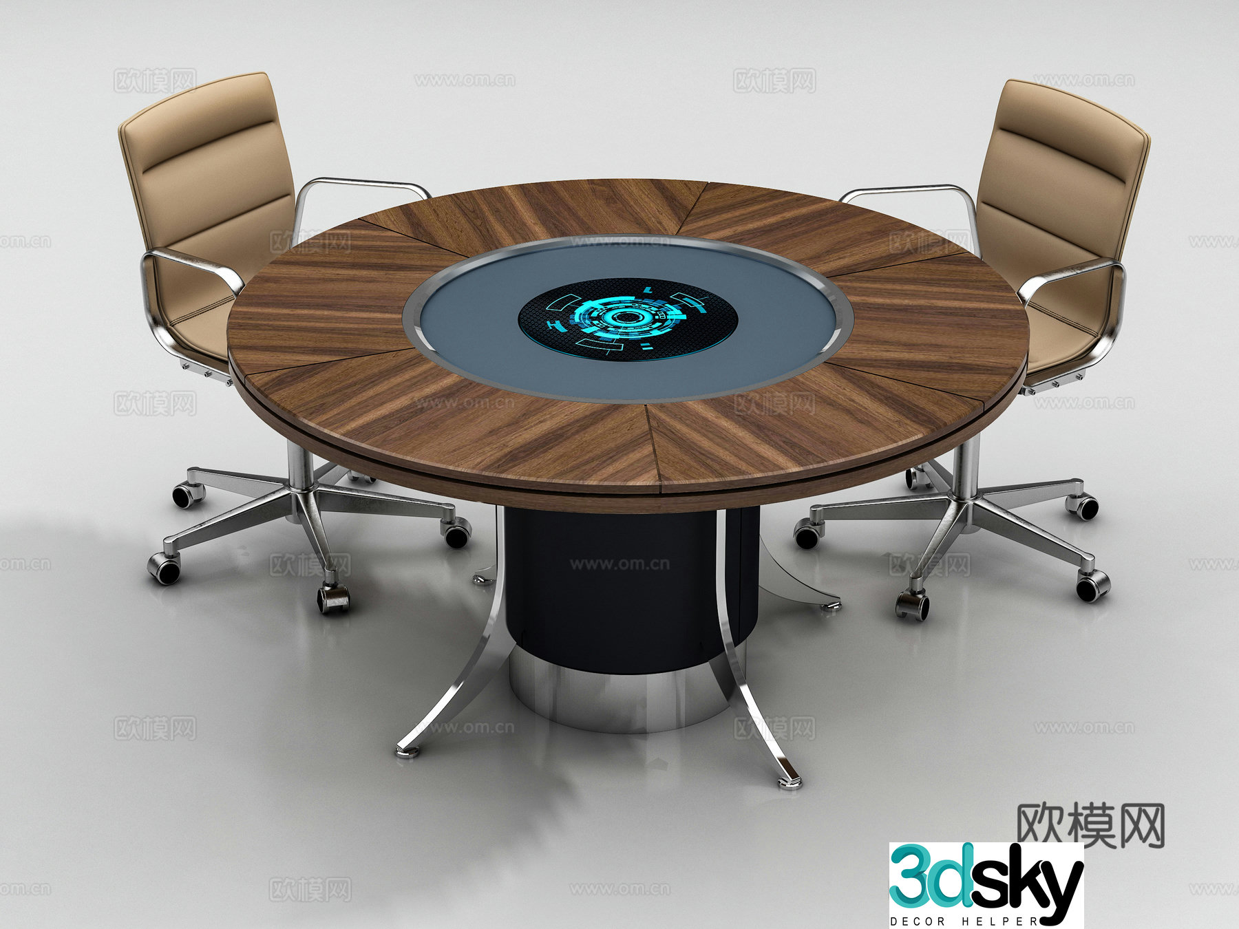 Modern negotiation table 3D model
