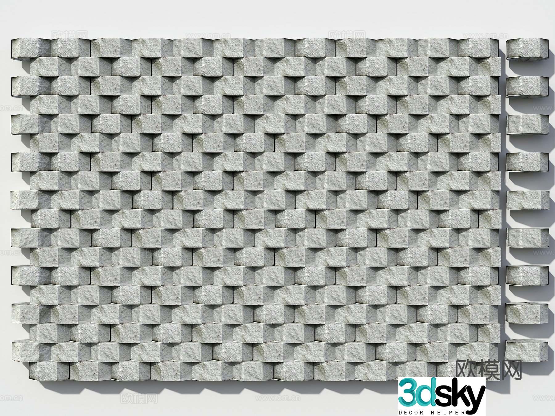 Rock retaining wall block stone cultural stone matte retaining wall matte stone landscape wall lava stone stone wall 3d model