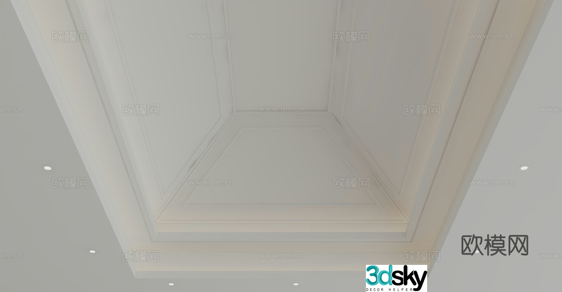 American ceiling 3D model
