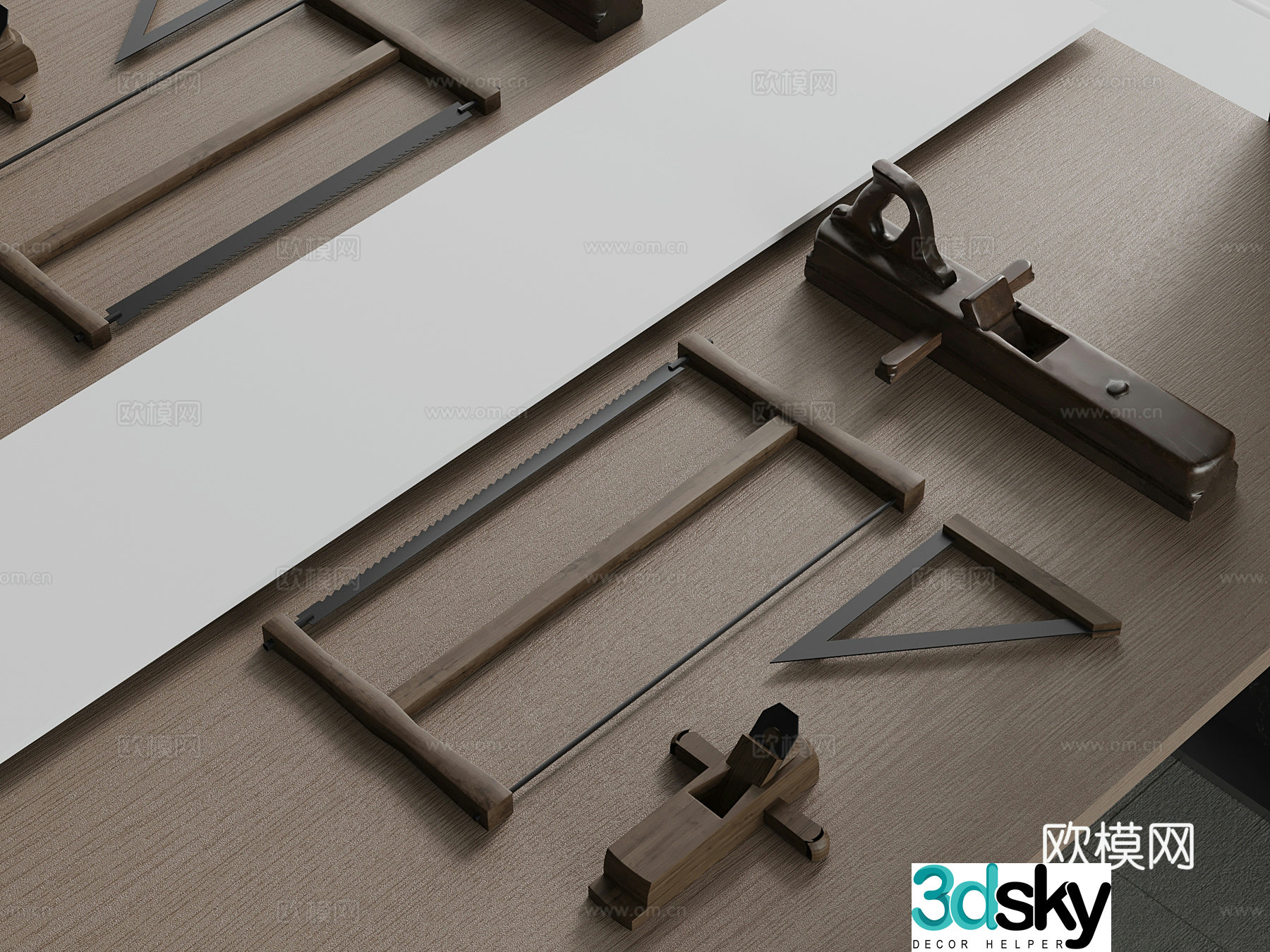 38 modern tools woodworking tools 3d model