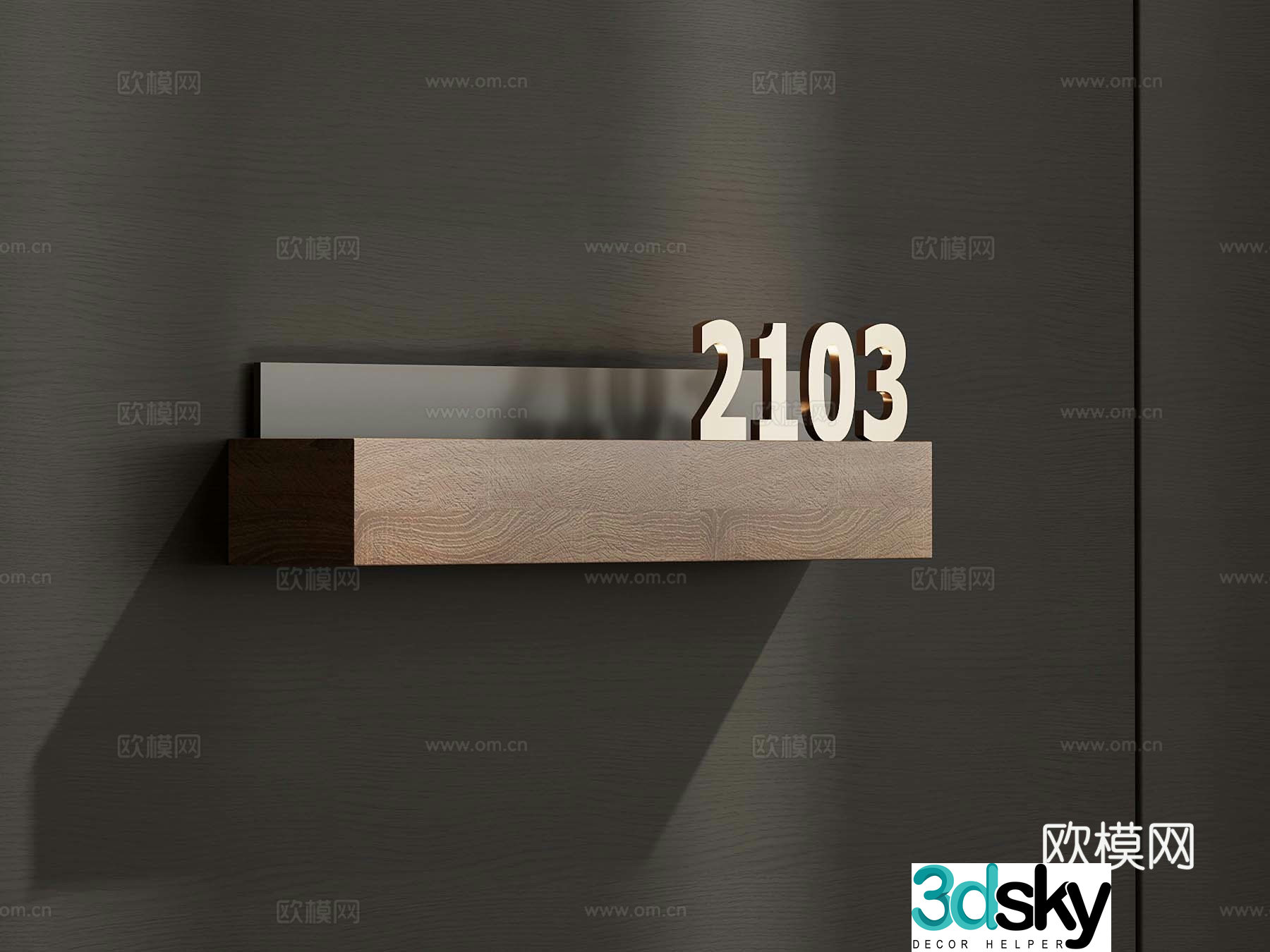 36 modern door signs Hotel door signs Private room door sign 3D model