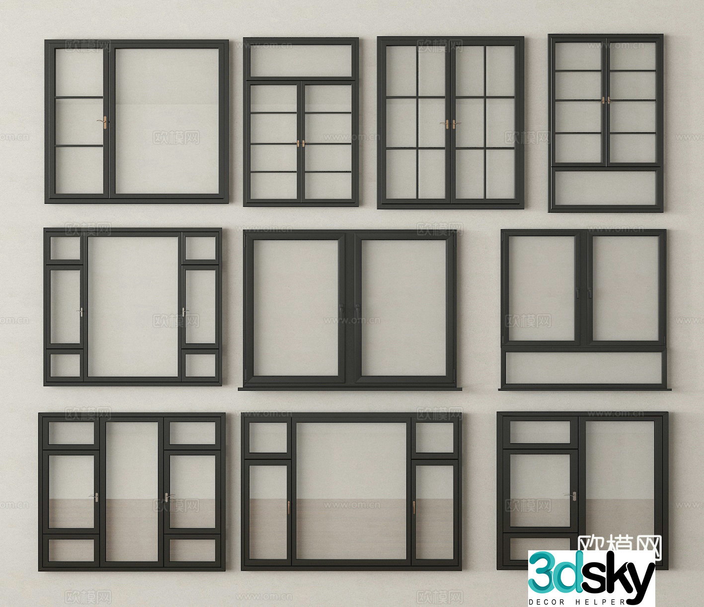 Window Window Frame Casement Window Floor-to-ceiling Window 3D Model
