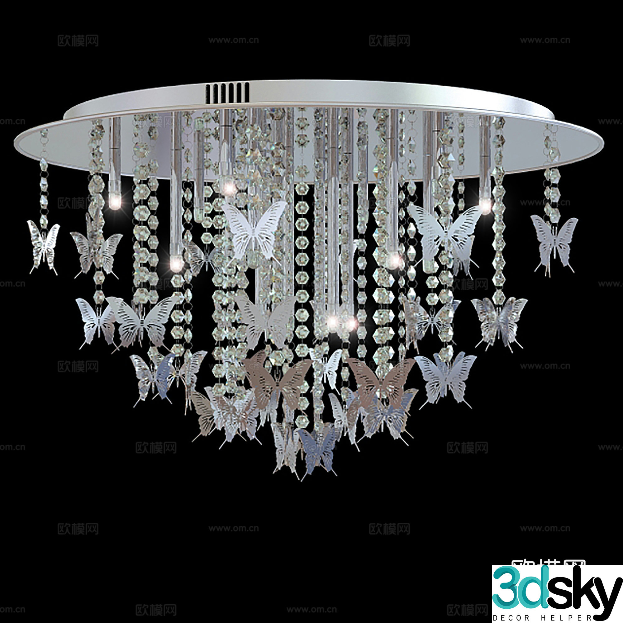 Modern Chandeliers Creative Chandeliers Crystal Chandeliers 3D Model