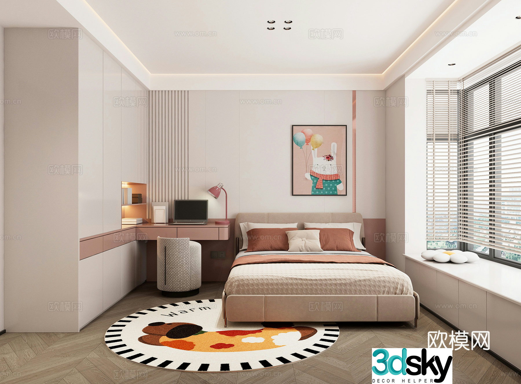Girl room 3d model
