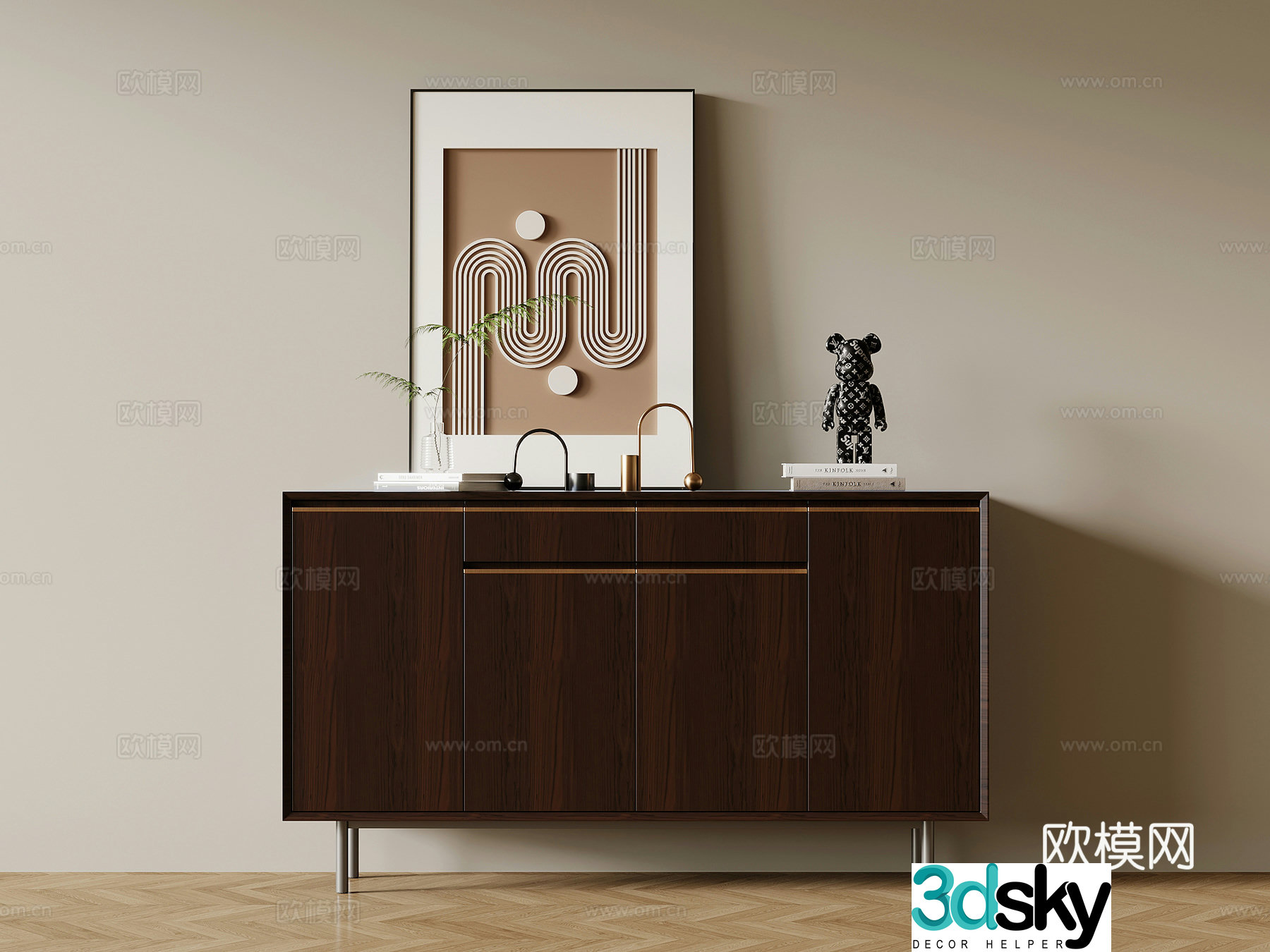 23 porch cabinet modern porch cabinet side cabinet chest cabinet 3d model