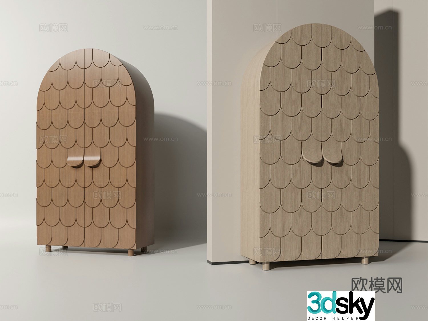 Modern wardrobe medieval wardrobe decorative cabinet 3d model