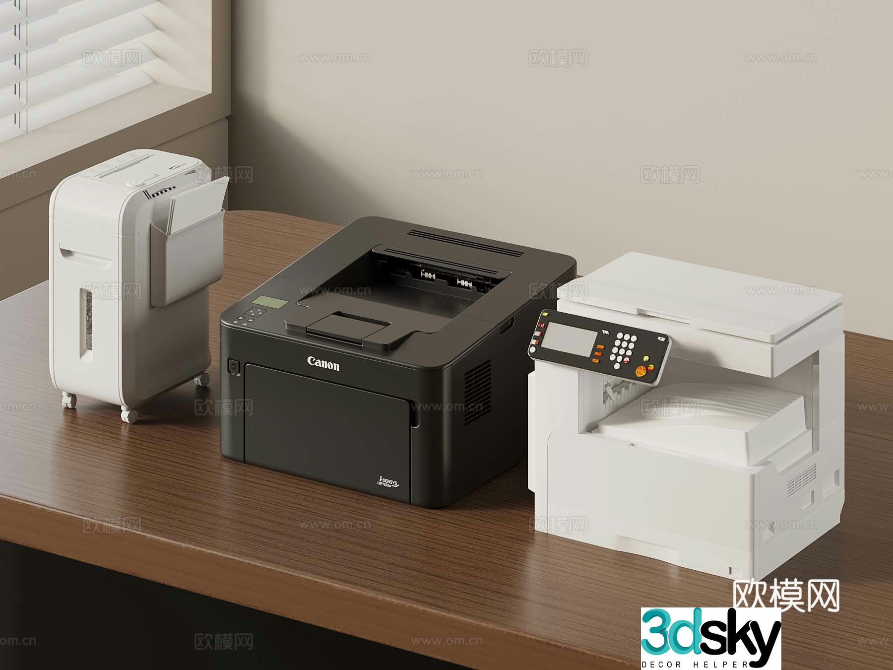 11 Printer Paper Shredder 3D Model