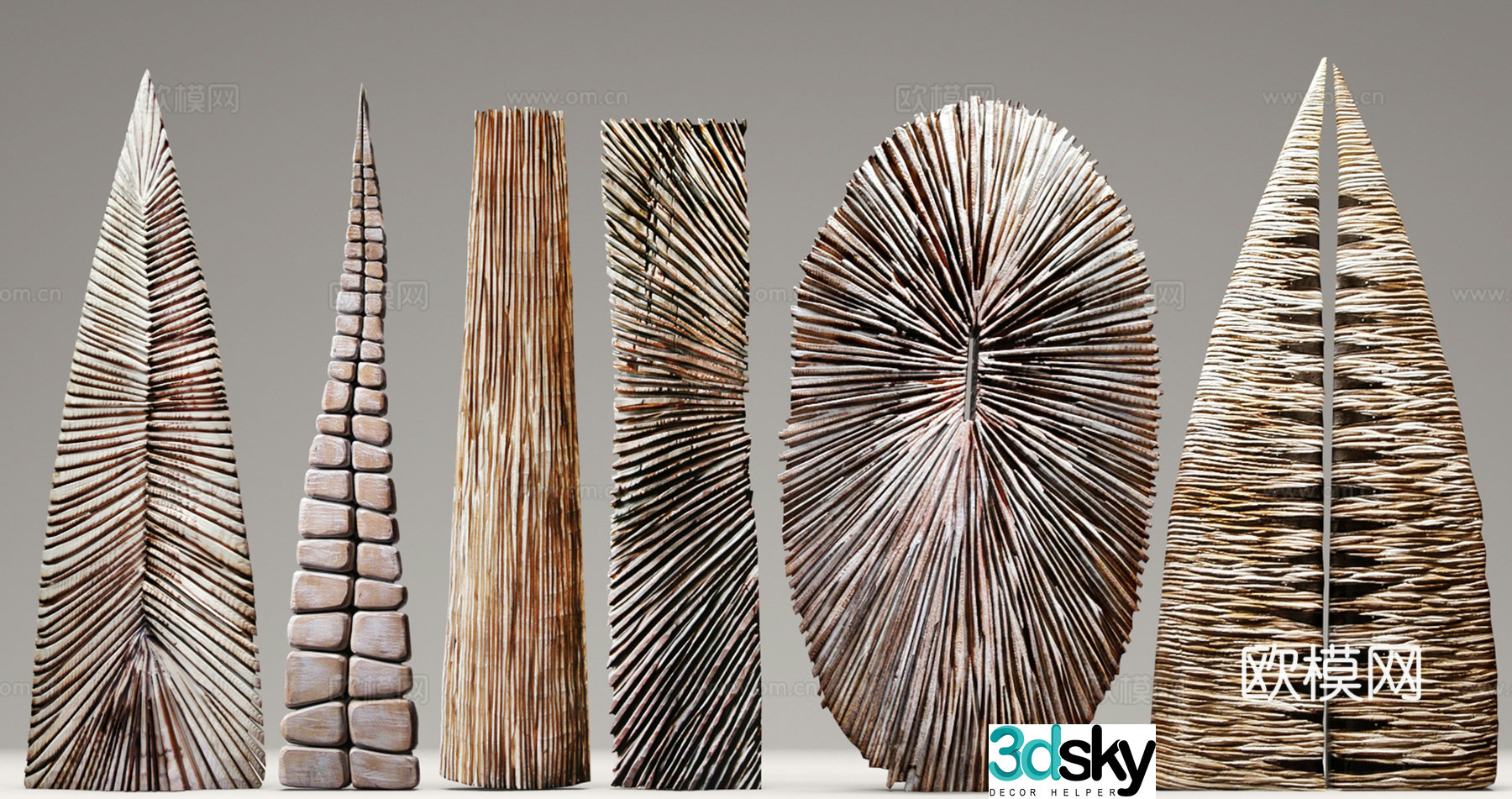 Modern jewelry ornaments ornaments combination 3D model