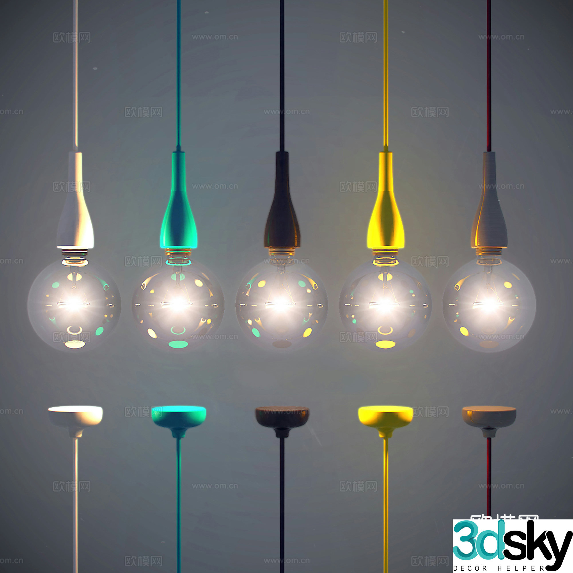 Modern Chandeliers Creative Chandeliers Glass Chandeliers 3D Model