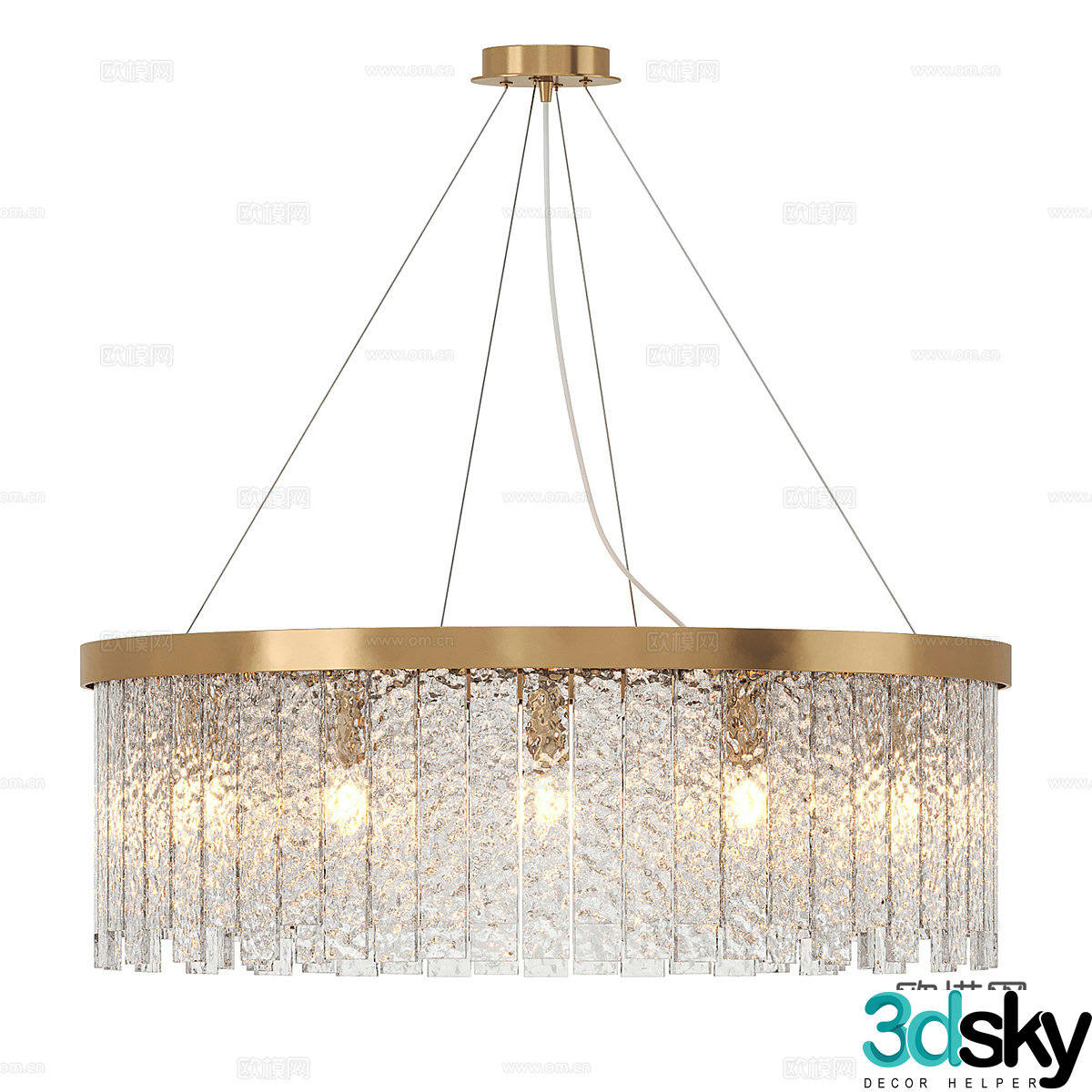 Modern simple chandeliers chandeliers simple chandeliers light luxury chandeliers living room chandeliers lamps 3D model