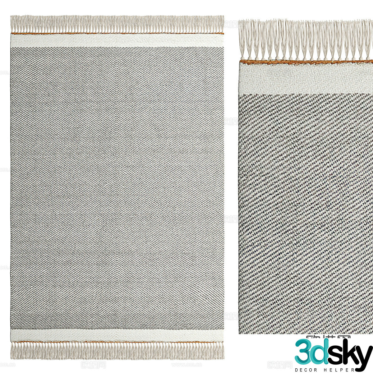 Square carpet 3d model