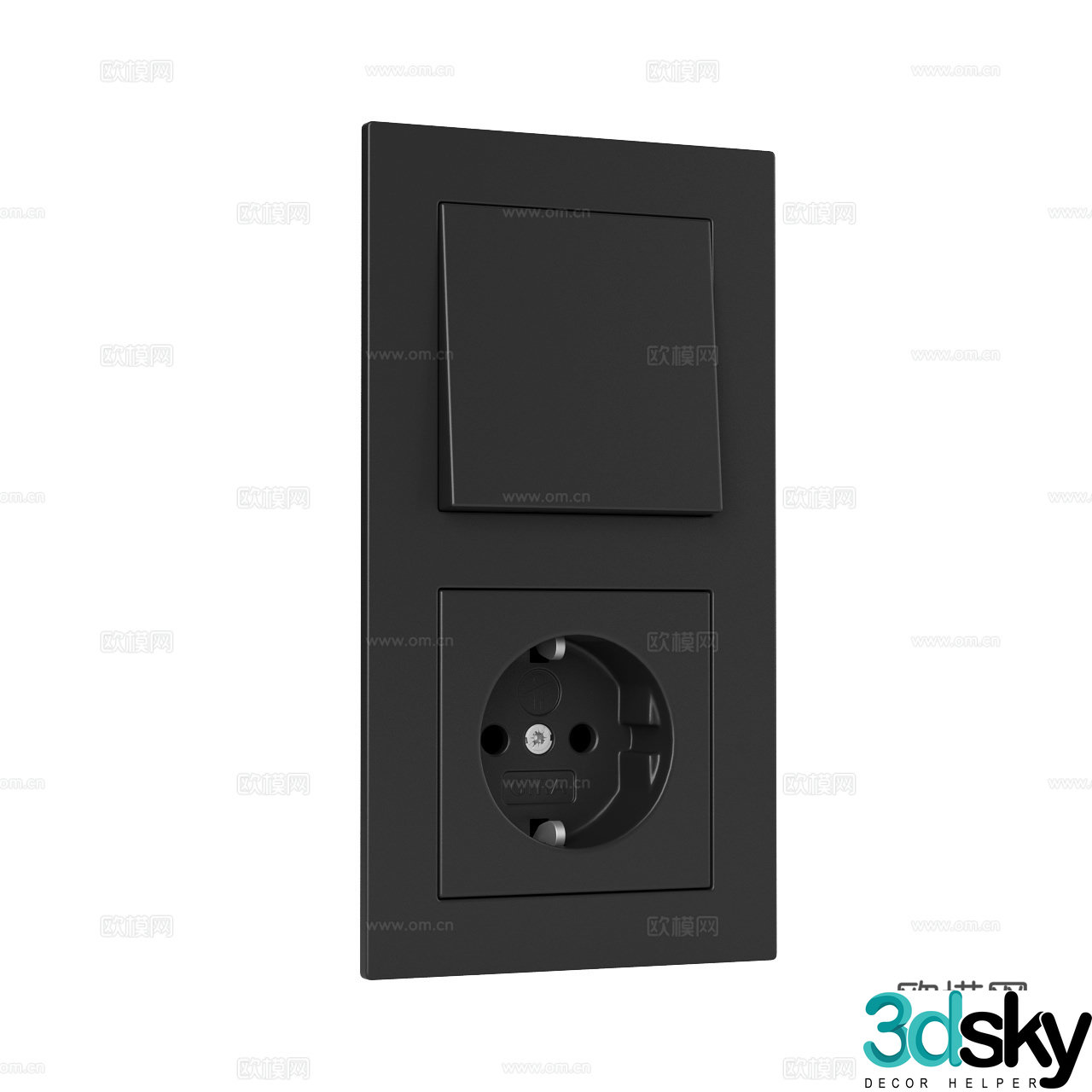 Gira modern switch socket minimalist switch socket switch panel socket panel 3d model