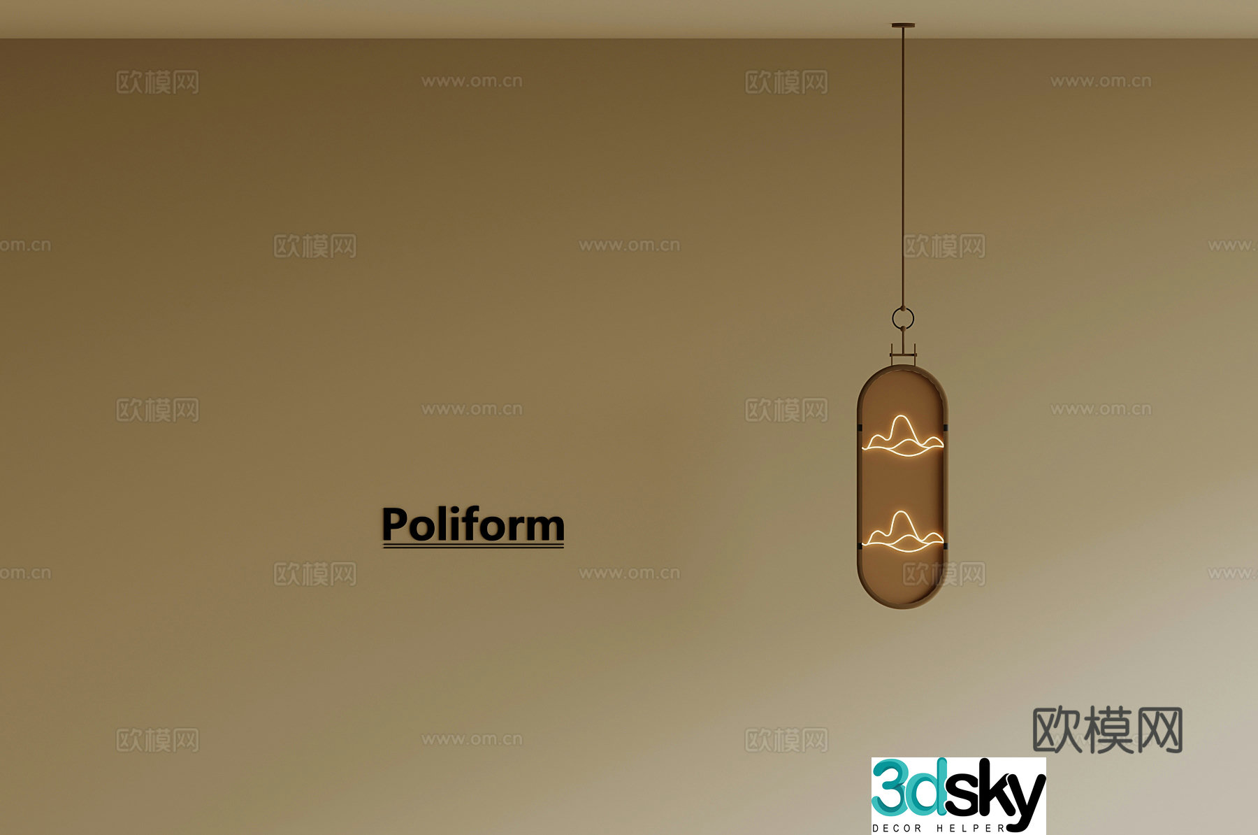 27 new Chinese chandelier Zen chandelier 3d model