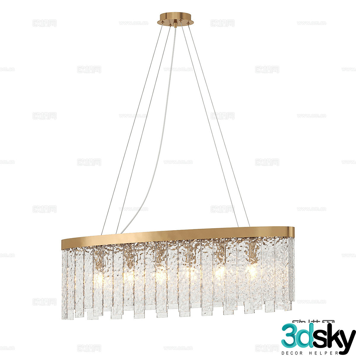 Modern simple chandeliers chandeliers simple chandeliers light luxury chandeliers living room chandeliers lamps 3D model