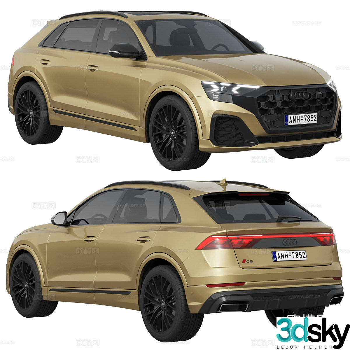 Audi Q8 2024 SUV 3d model