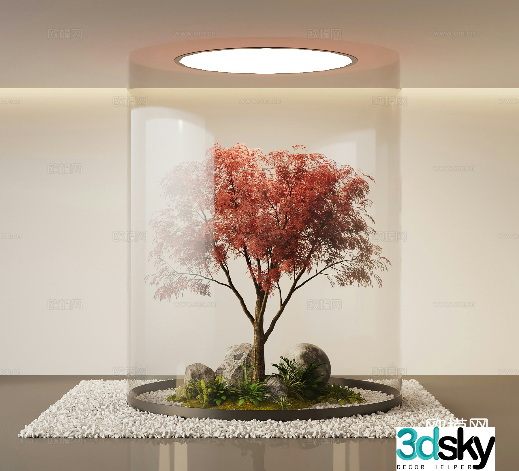 09 Modern interior landscape Landscape 3D model