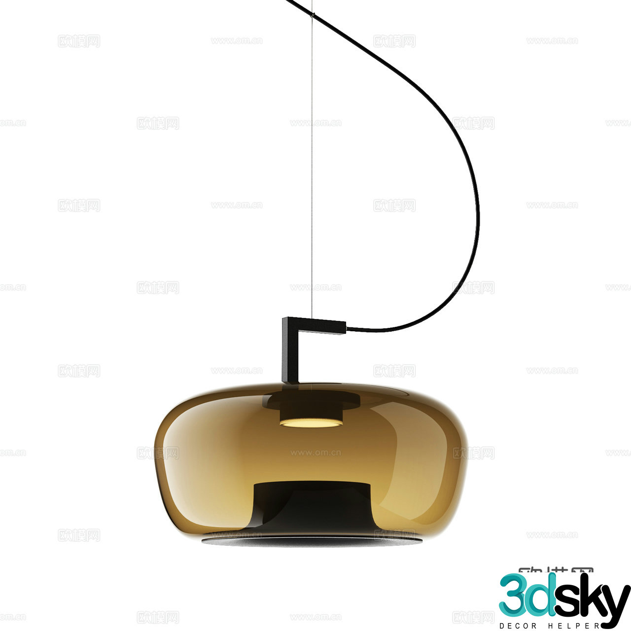 Brokis modern chandeliers minimalist chandeliers glass chandeliers decorative chandeliers 3d model