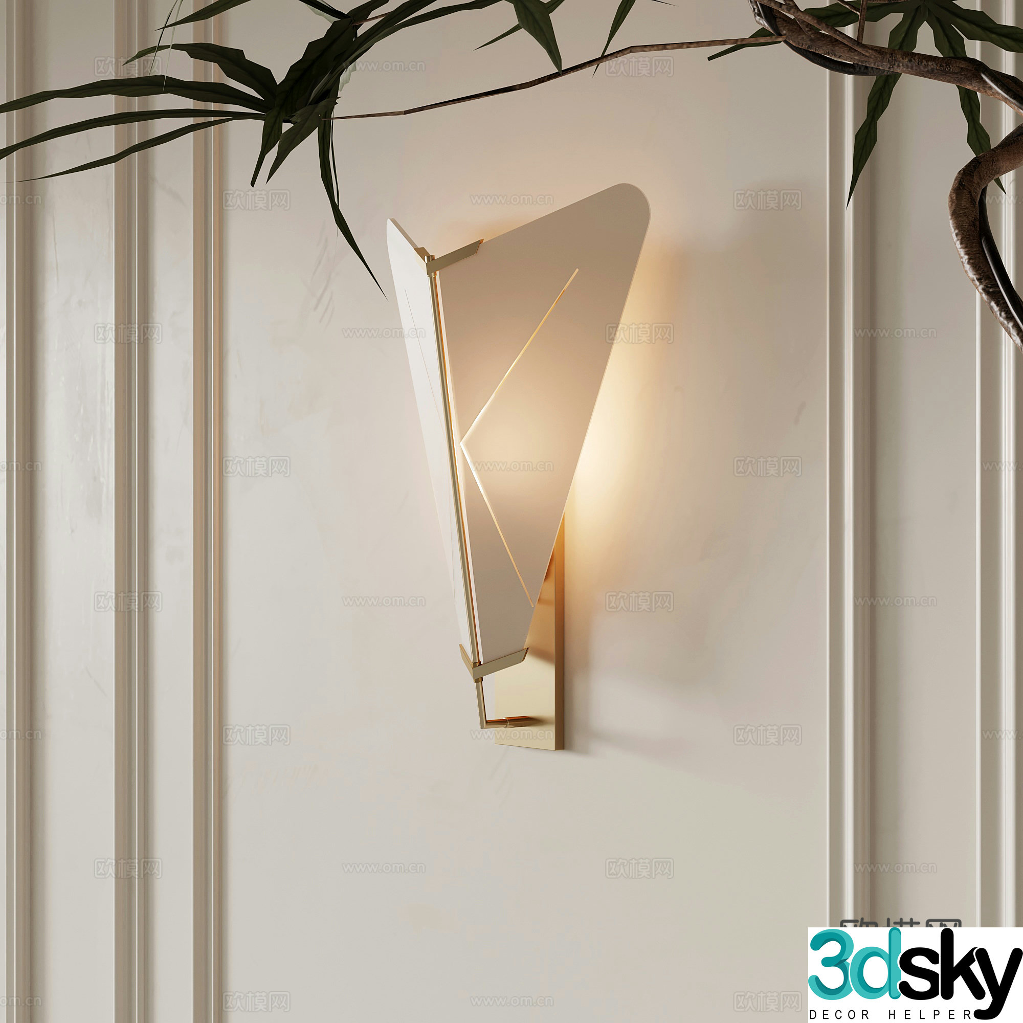 26 wall lamp French wall lamp bedside lamp decorative lamp 3d model