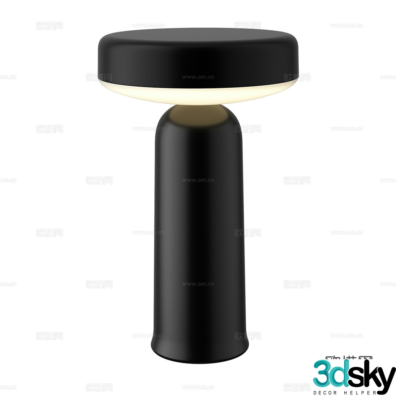 Muuto modern desk lamp minimalist desk lamp mushroom desk lamp portable desk lamp 3D model