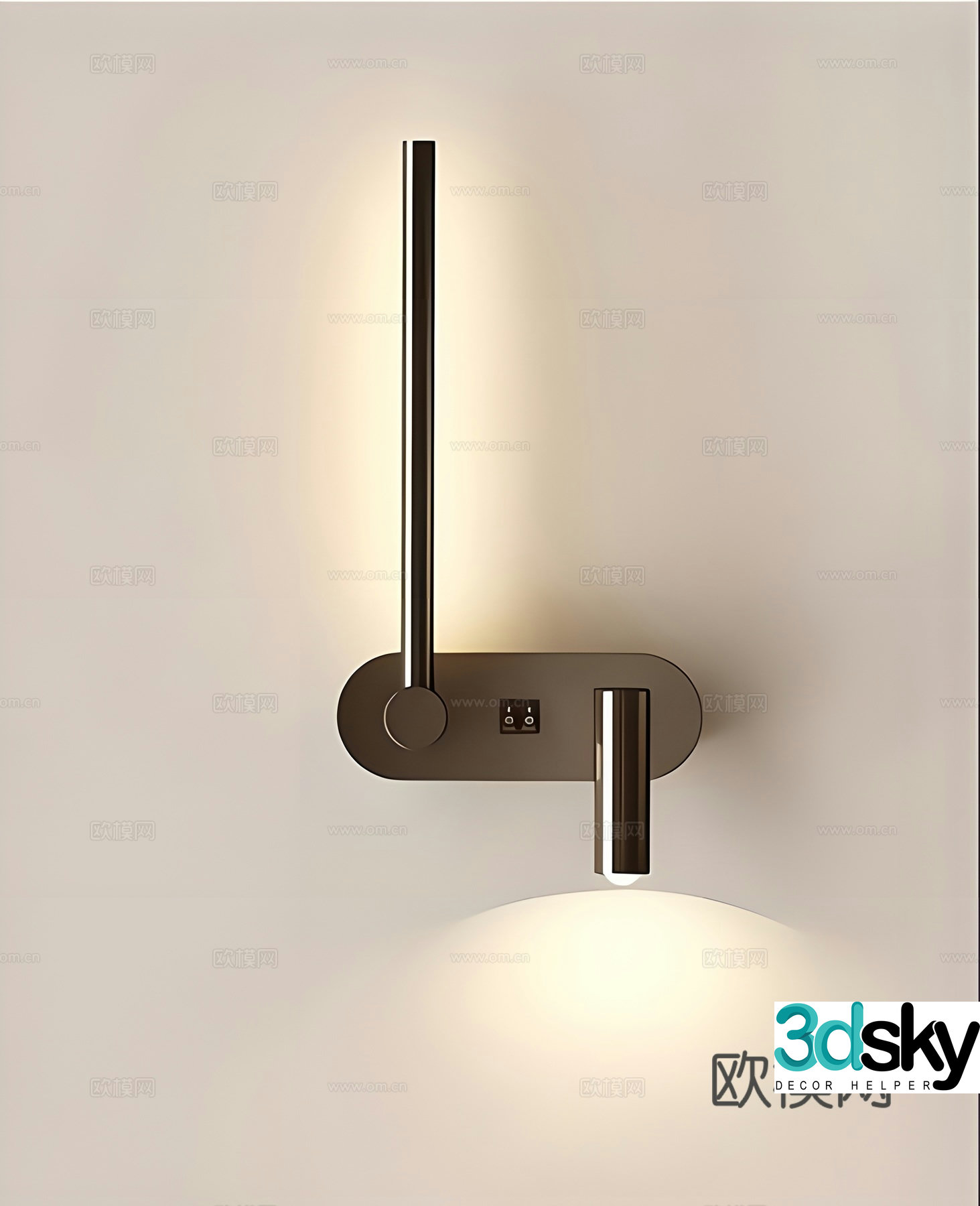 Modern wall lamp decorative lamp 3d model