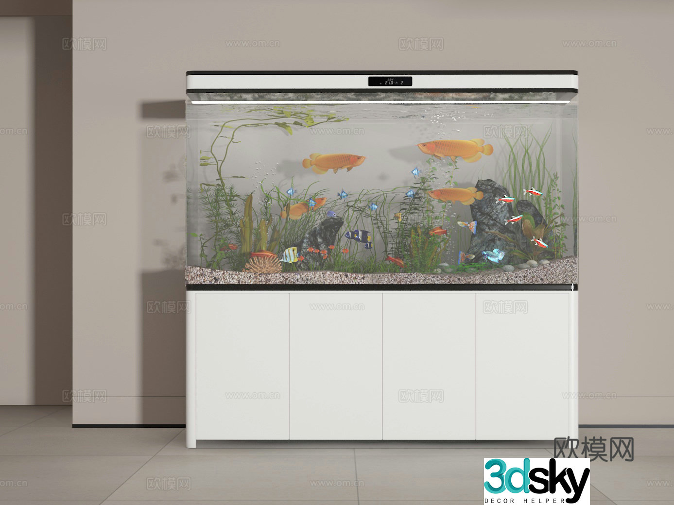 Fish tank 3d model