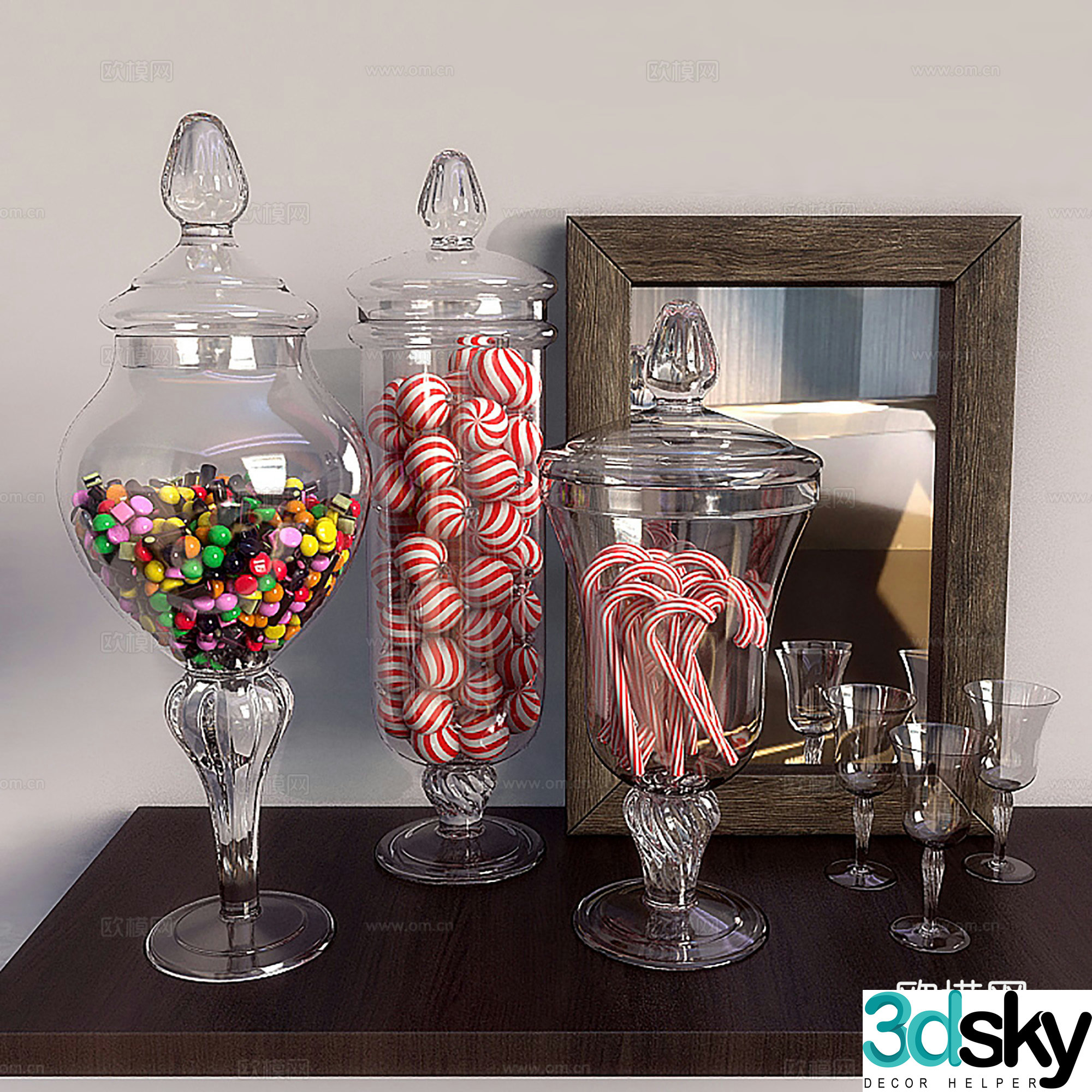 Modern ornaments ornaments combination ornaments 3d model
