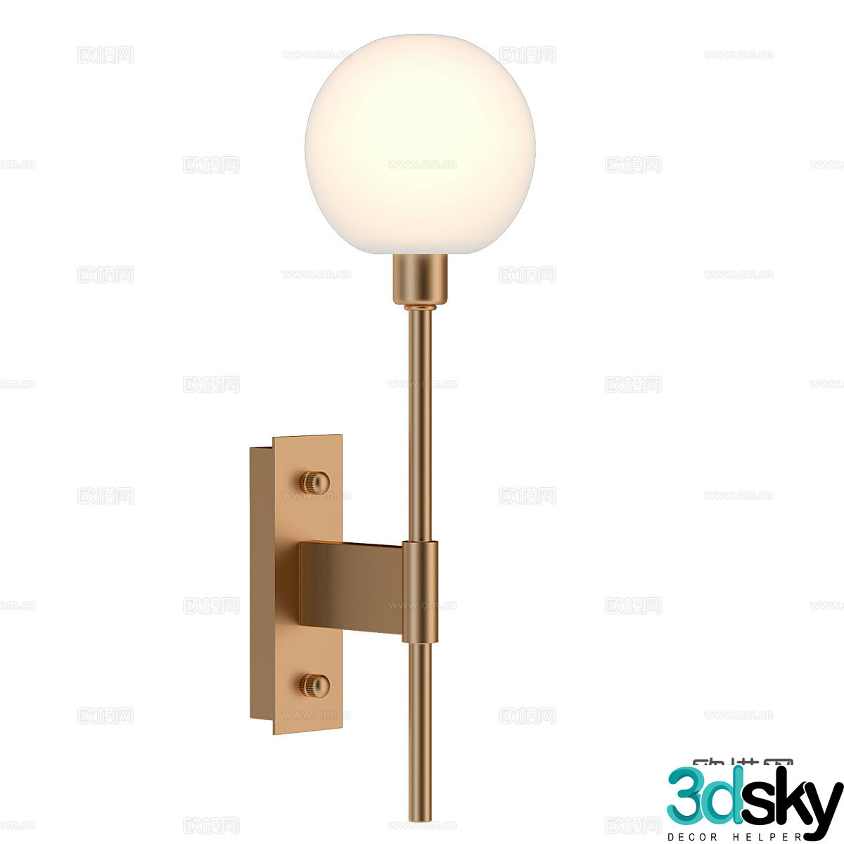 Modern simple and light luxury wall lamp wall lamp simple wall lamp decorative wall lamp lamp 3d model