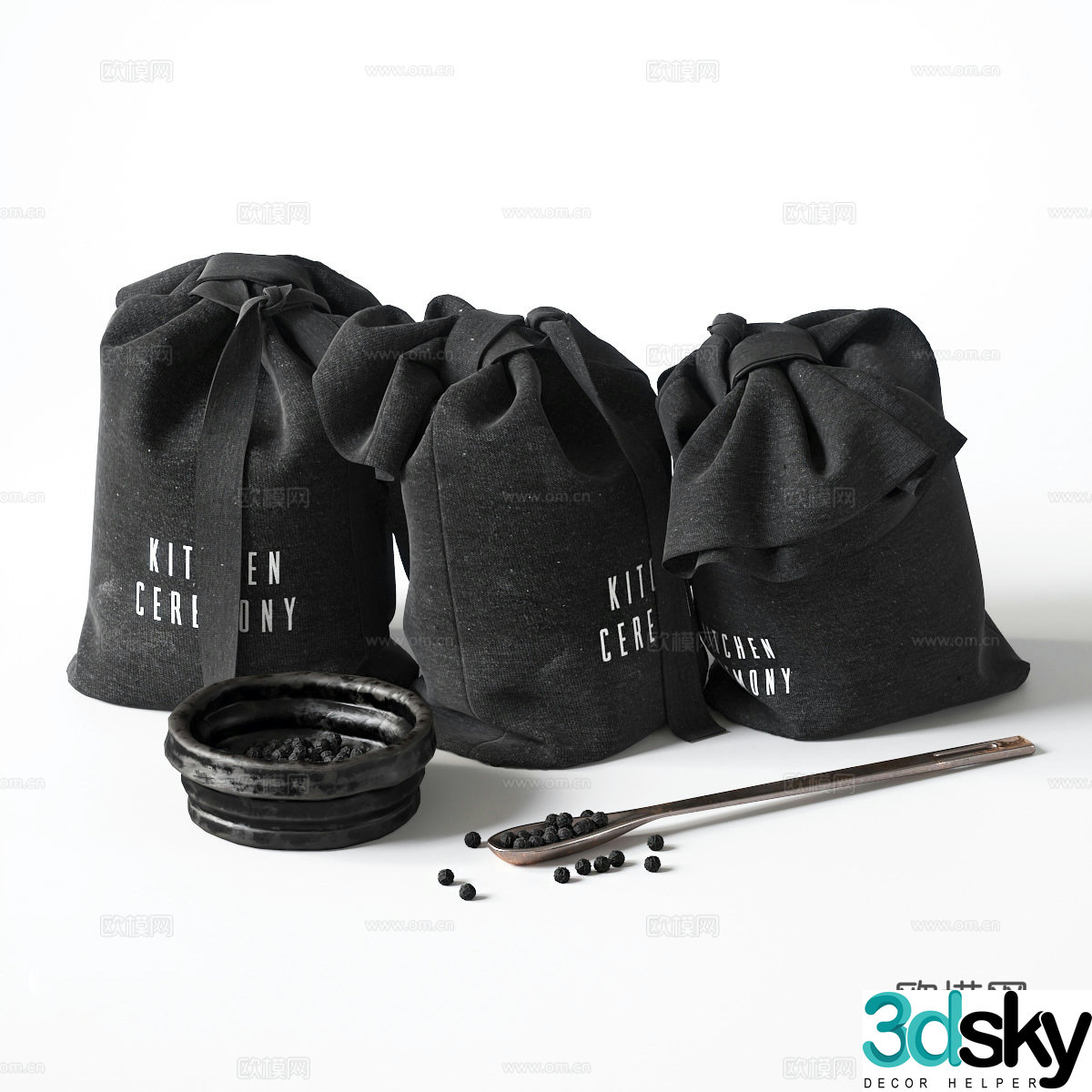 Spice bag Spice pepper 3d model