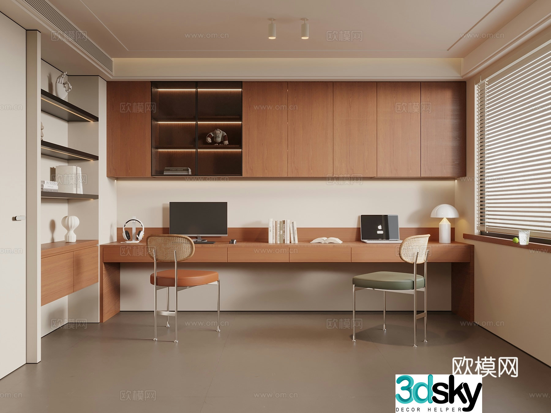 10 medieval style study room 3D model