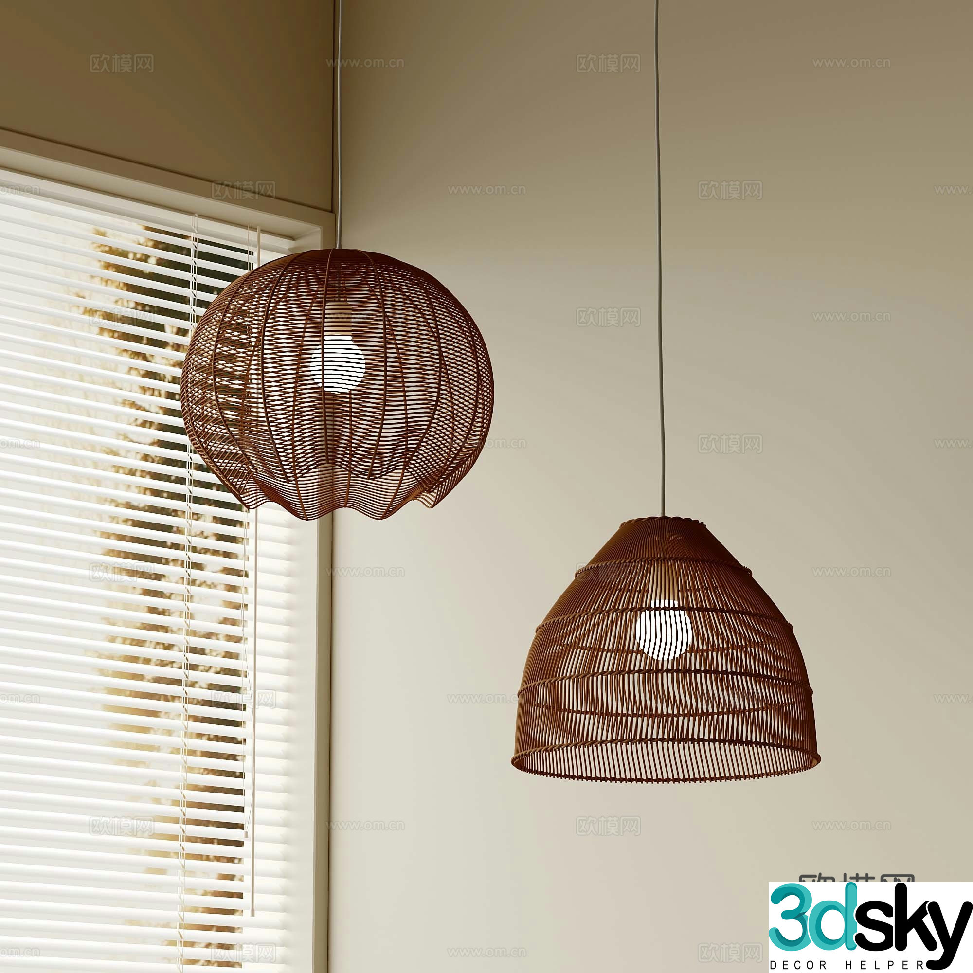 17 Wasabi Chandelier Small Chandelier 3D Model