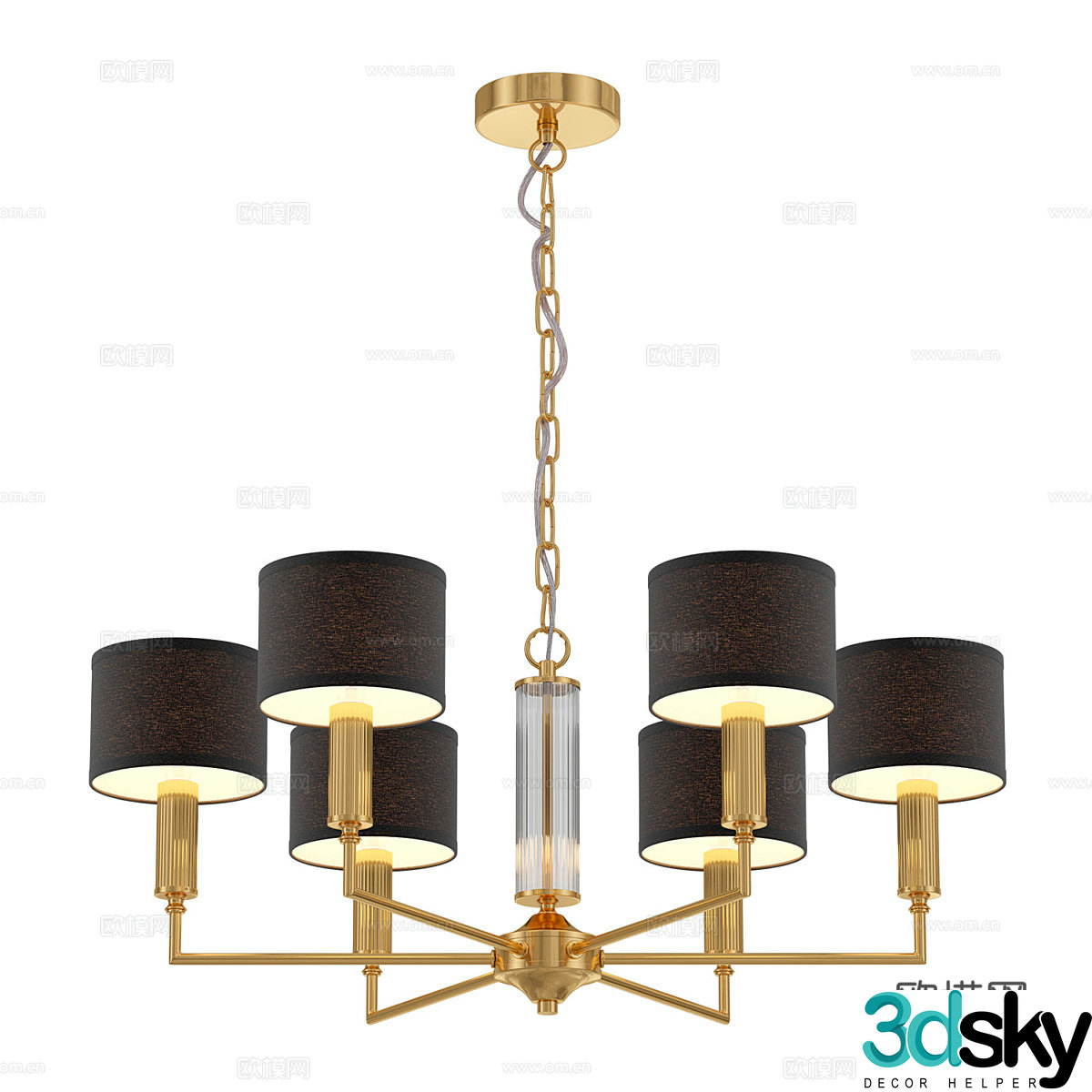 Modern simple light luxury chandeliers chandeliers simple chandeliers restaurant chandeliers living room chandeliers lamp 3d model