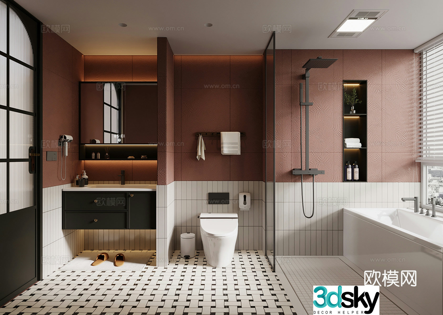 07 Bathroom French bathroom Bathroom cabinet 3D model