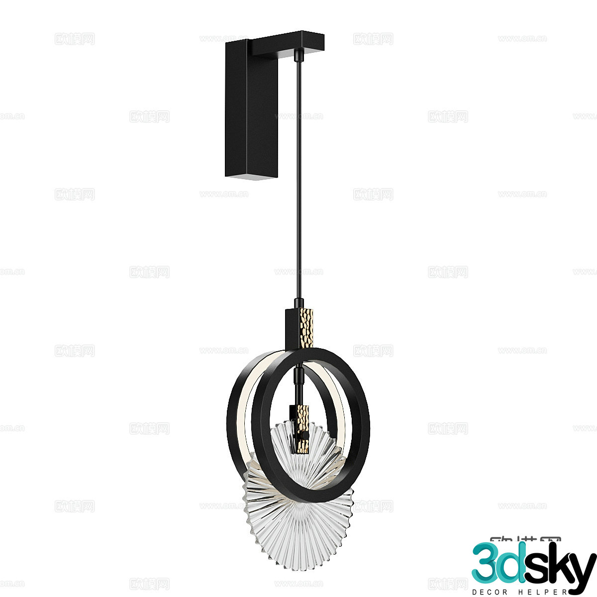 Modern simple chandelier chandelier simple chandelier restaurant chandelier lamp 3d model