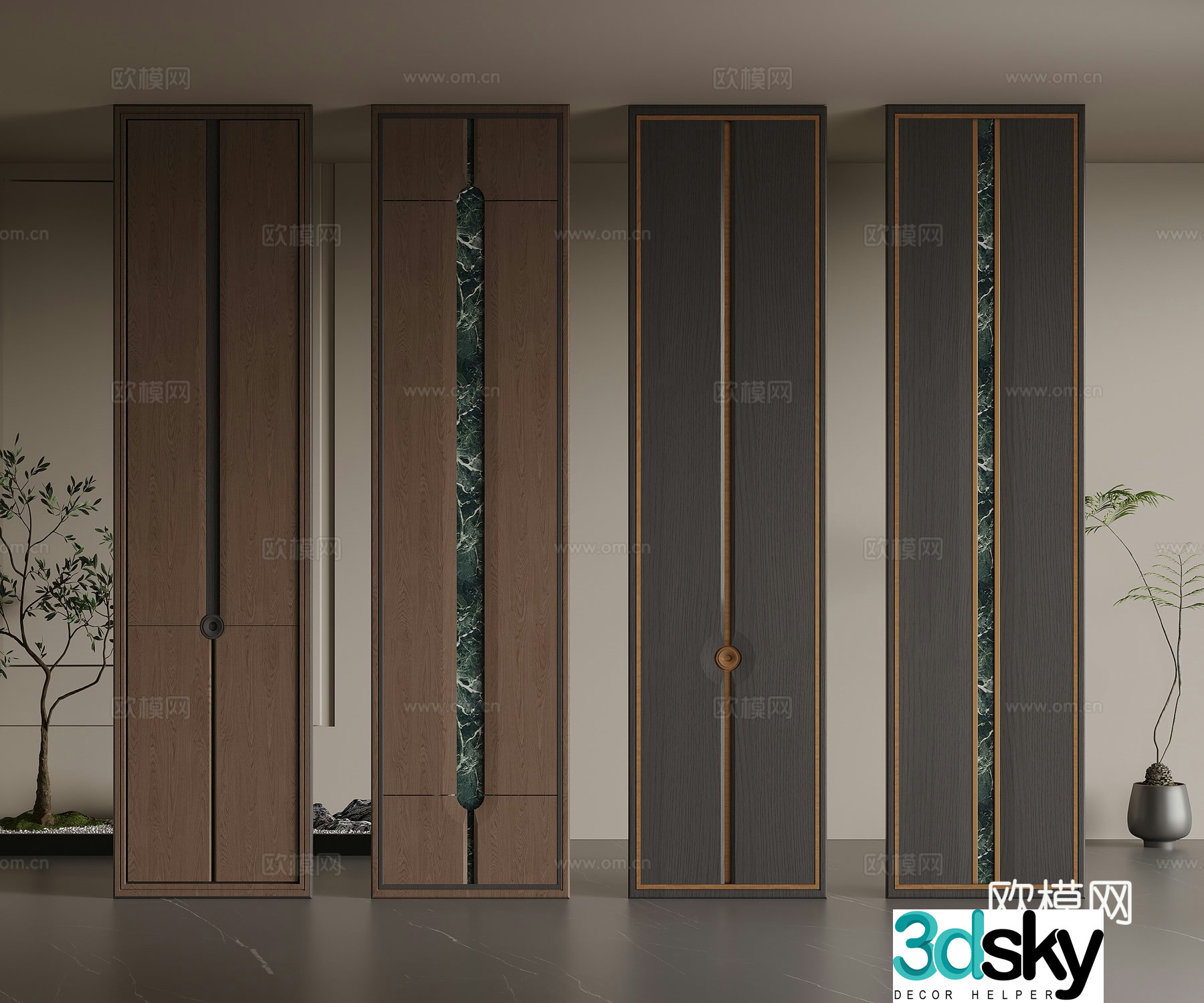 Middle Italian decorative columns pillars architectural columns modeling columns special-shaped columns 3D model